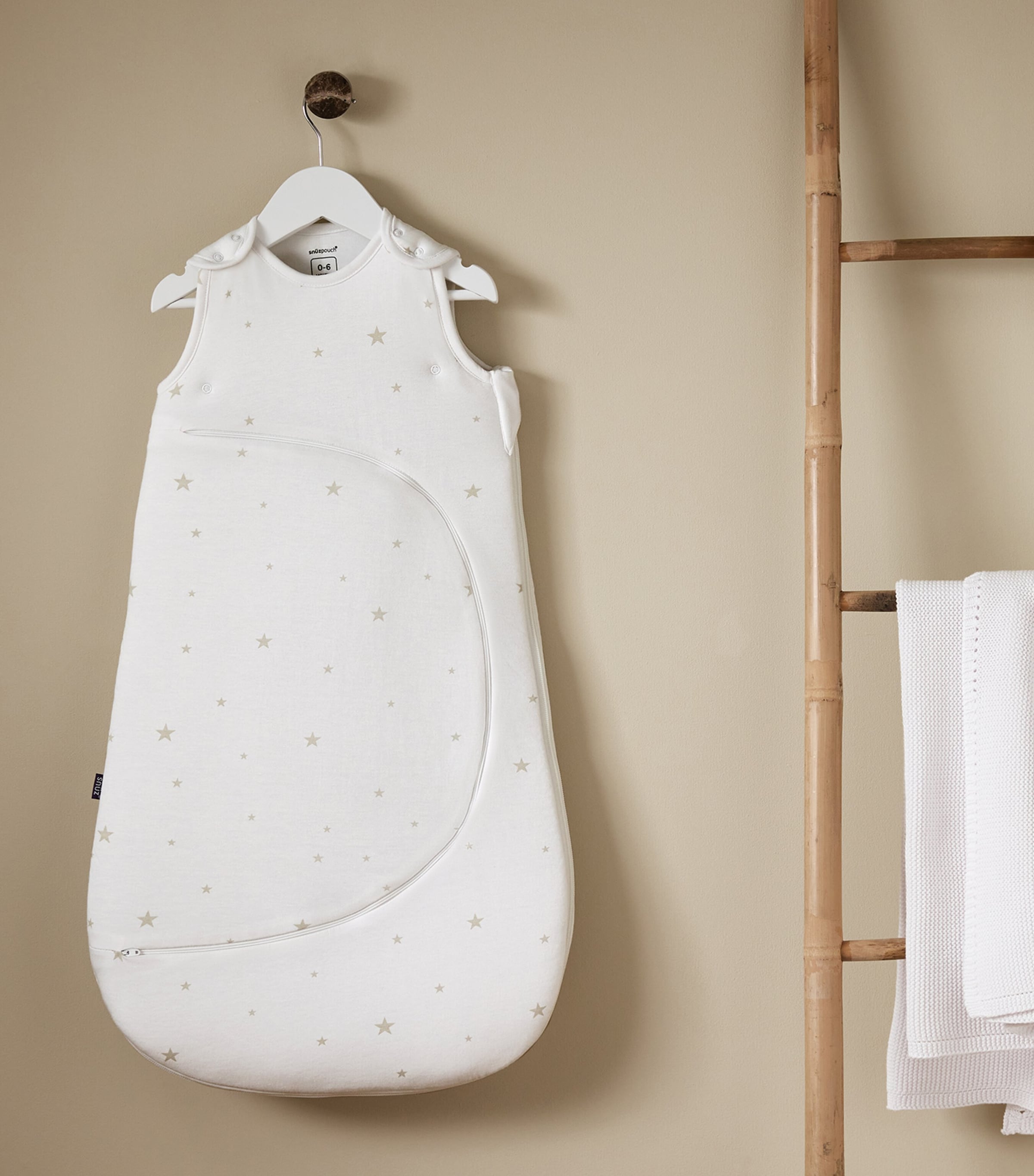 SnüzPouch 2.5 Tog Baby Sleeping Bag WHITE STAR Image 5