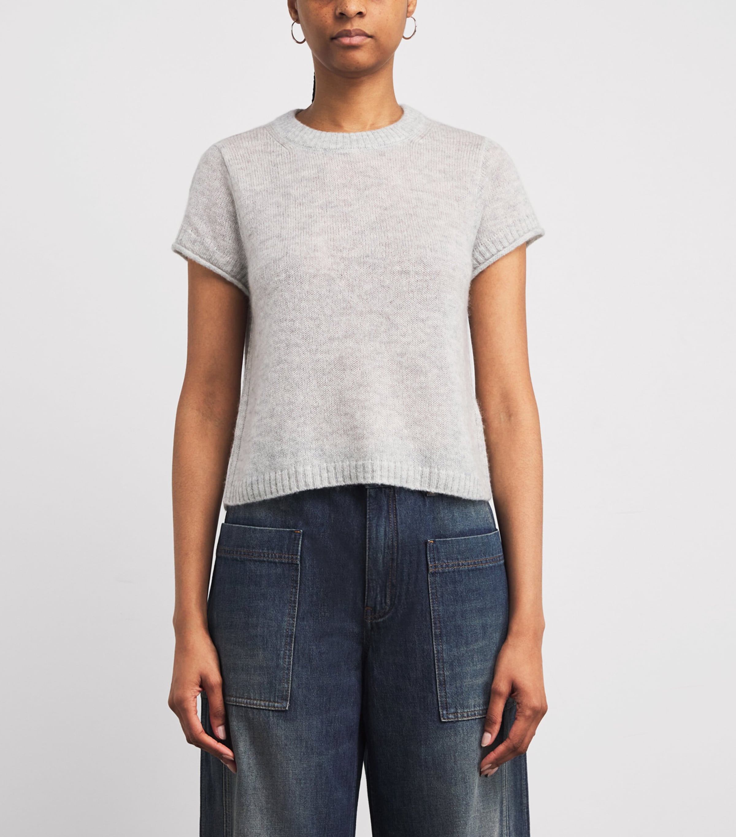 Wool-Cashmere-Silk Sweater PALE GREY M LANGE Image 3