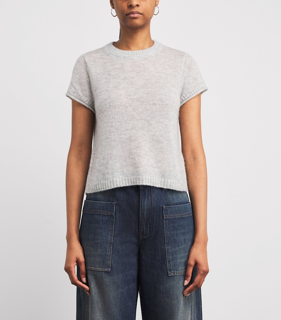 Wool-Cashmere-Silk Sweater PALE GREY M LANGE Image 3