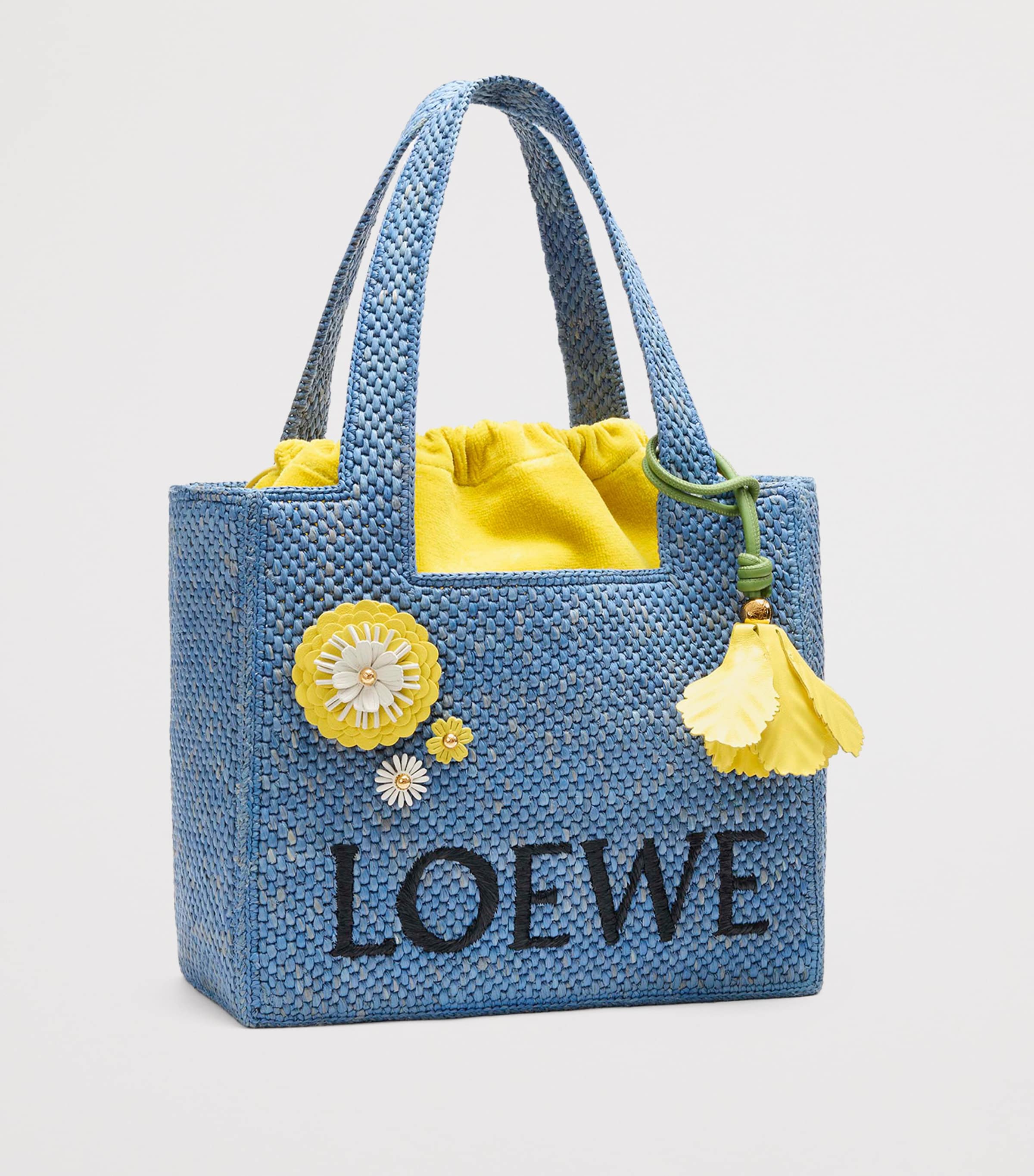 x Paula's Ibiza Leather-Trim Flower Pin WHITE Image 4