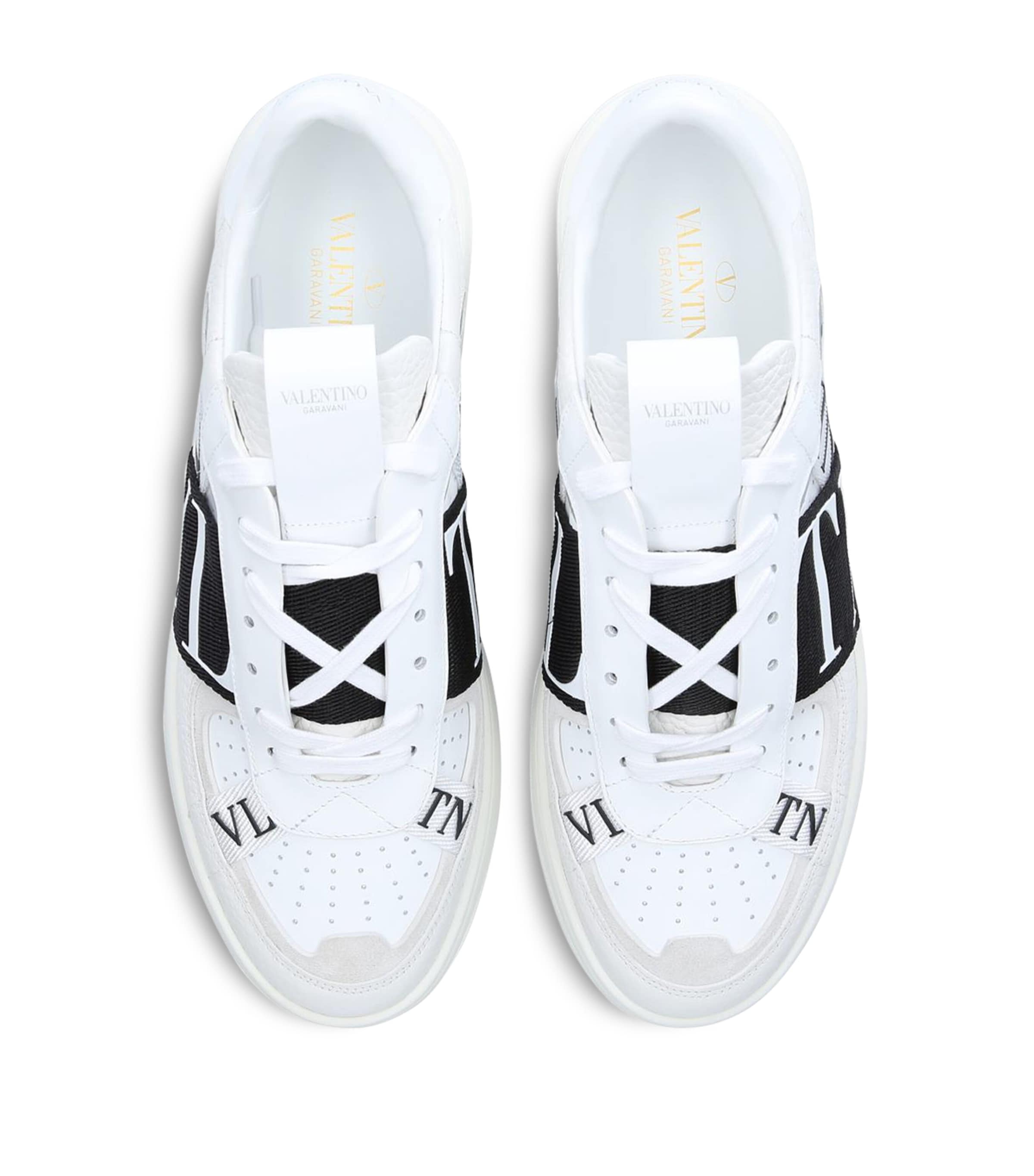 Vl7N Leather Sneakers WHITE/BLK Image 4
