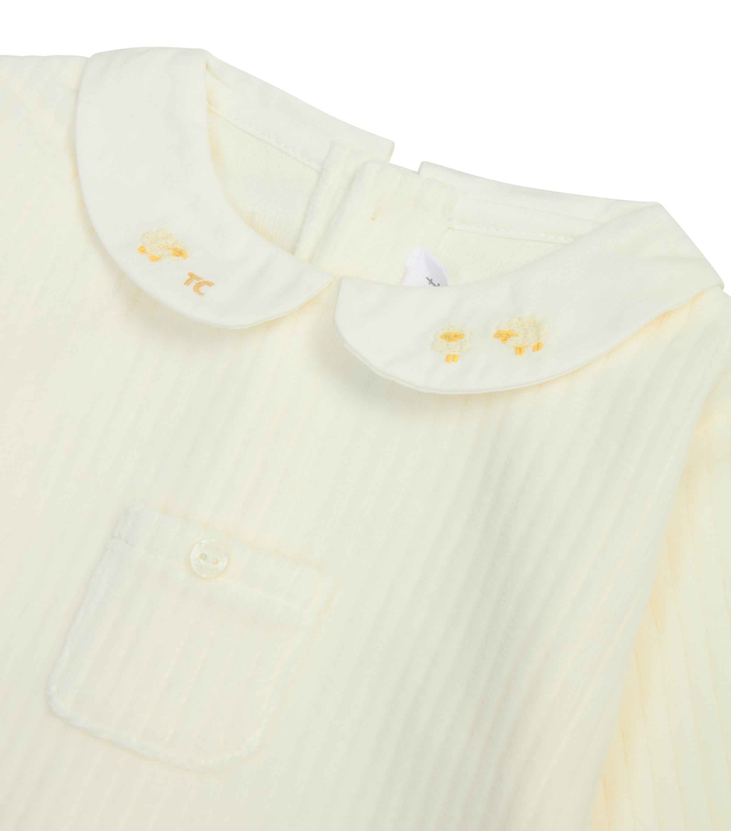 Cotton-Blend Top and Trousers Set (0-24 Months) 13NACRE Image 2
