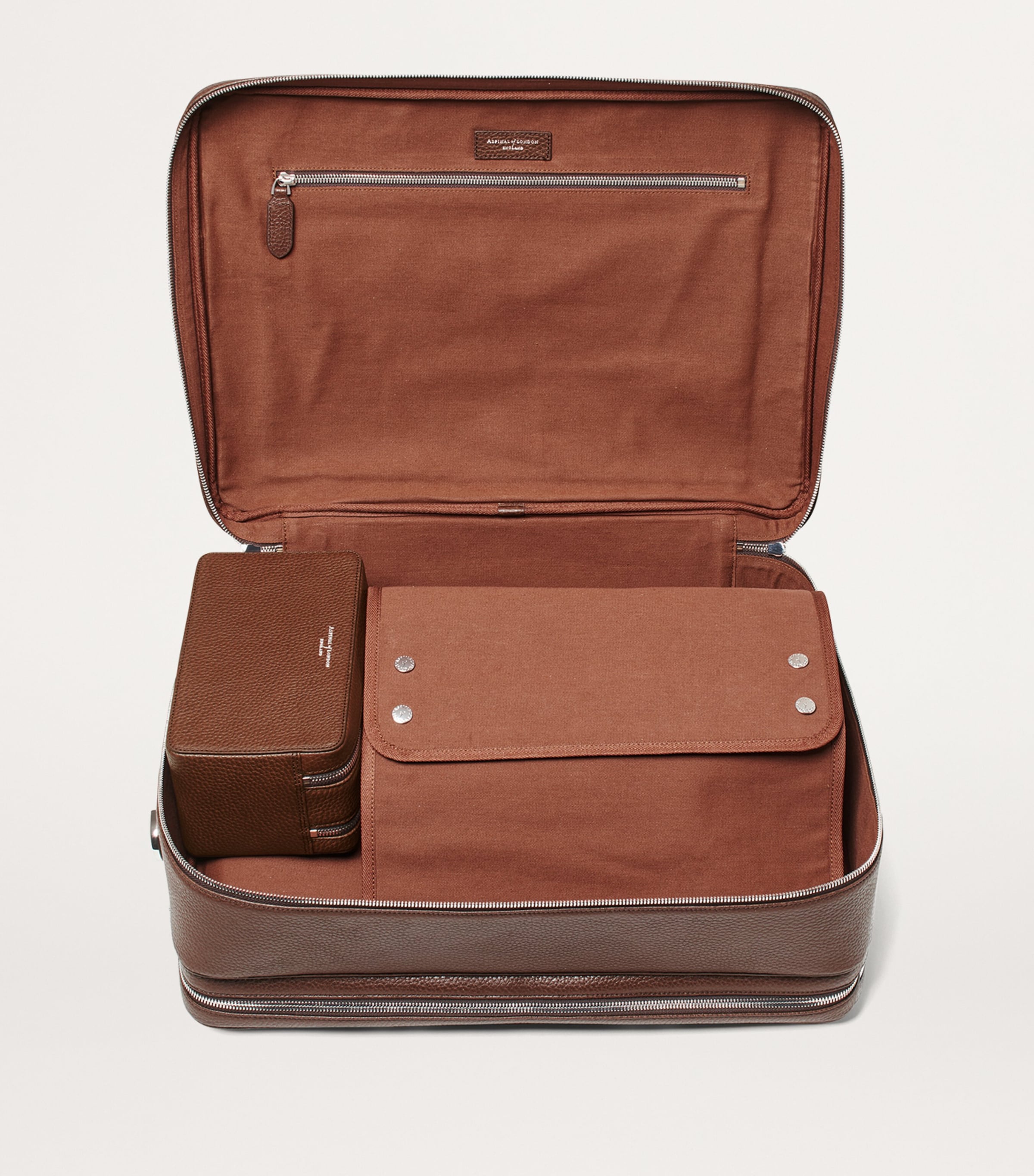 Leather 48 Hour Mount Street Travel Bag TOBACCO Image 11