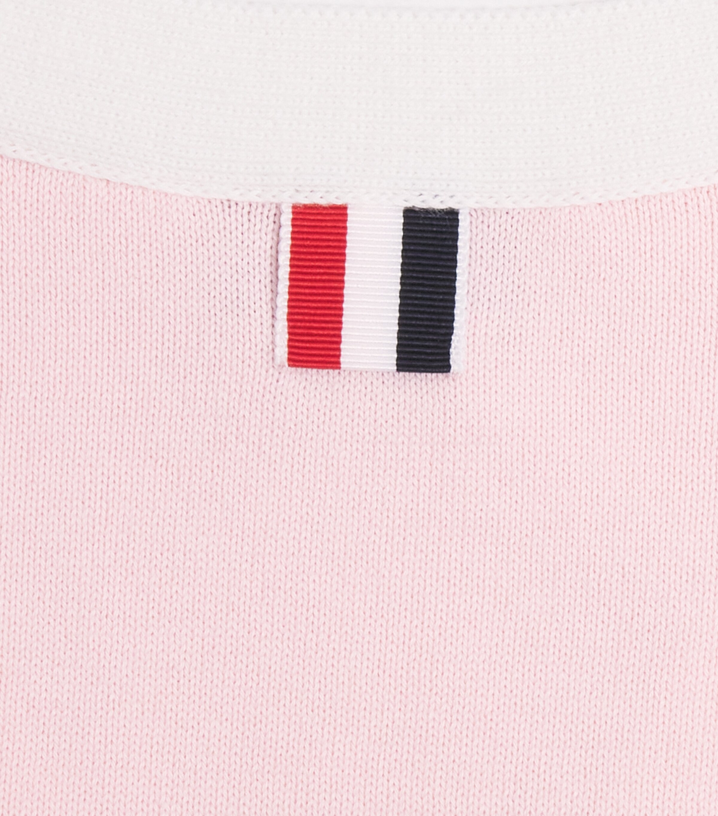 Thom Browne Kids Cotton V-Neck Cardigan (2-12 Years) Lt Pink Image 3