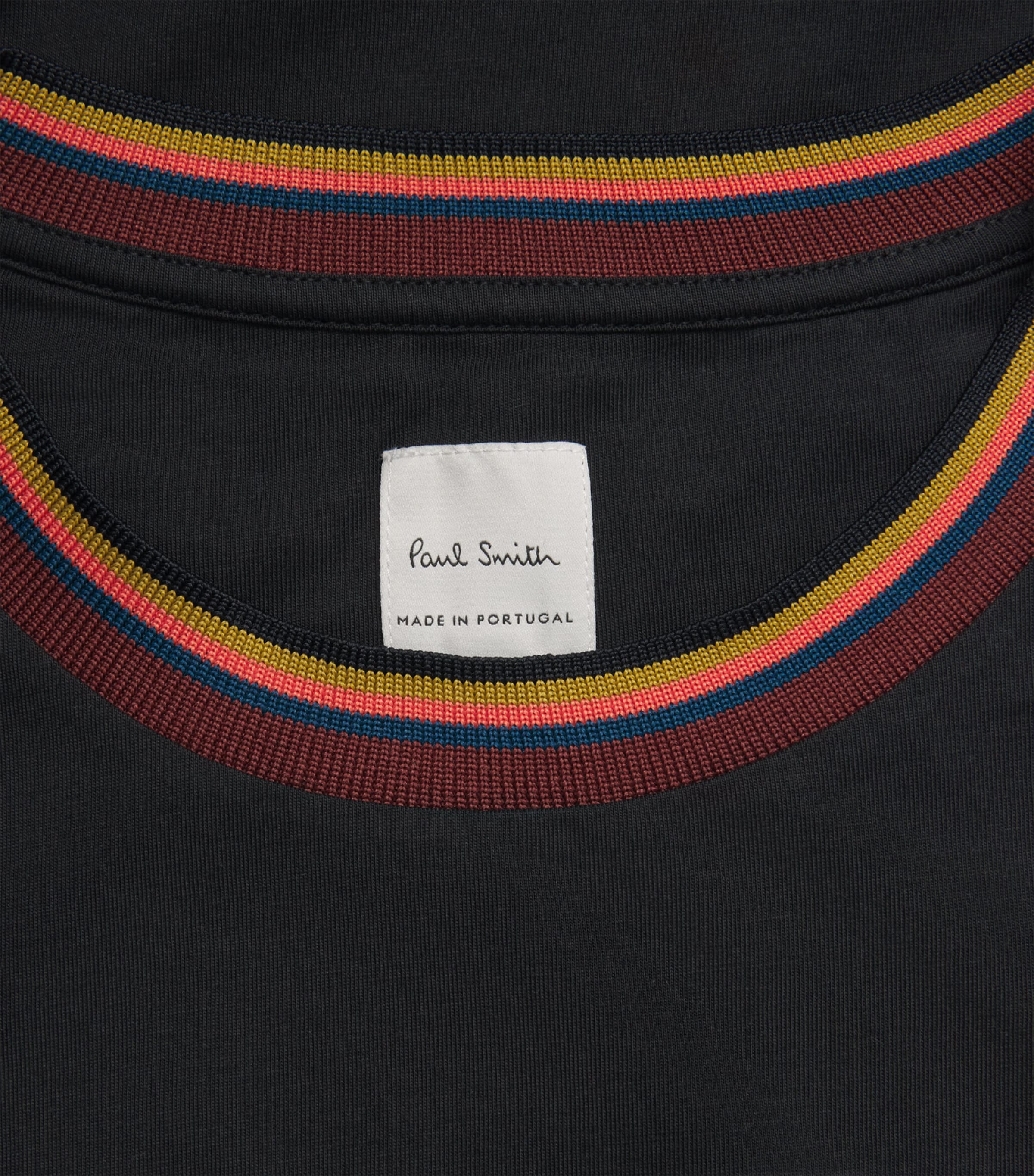 Cotton Artistic Trim T-Shirt BLACK 79 Image 5