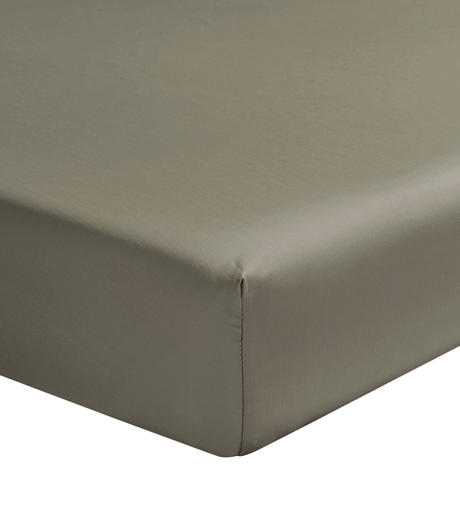 Teophile King Fitted Sheet (160cm x 200cm) KHAKI Image 1