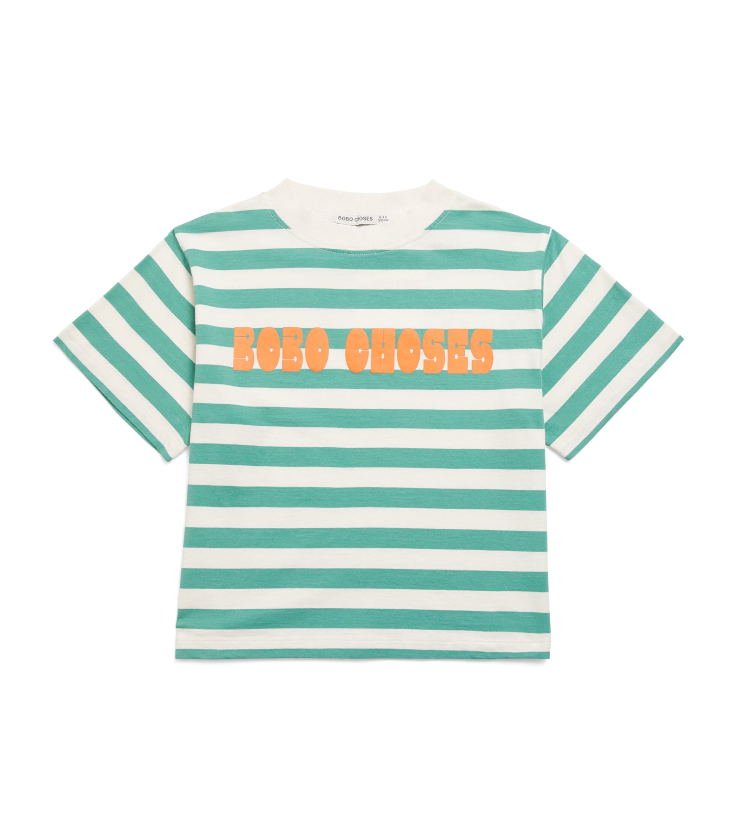 Bobo Choses Cotton Stripe T-Shirt Offwhite Image 1