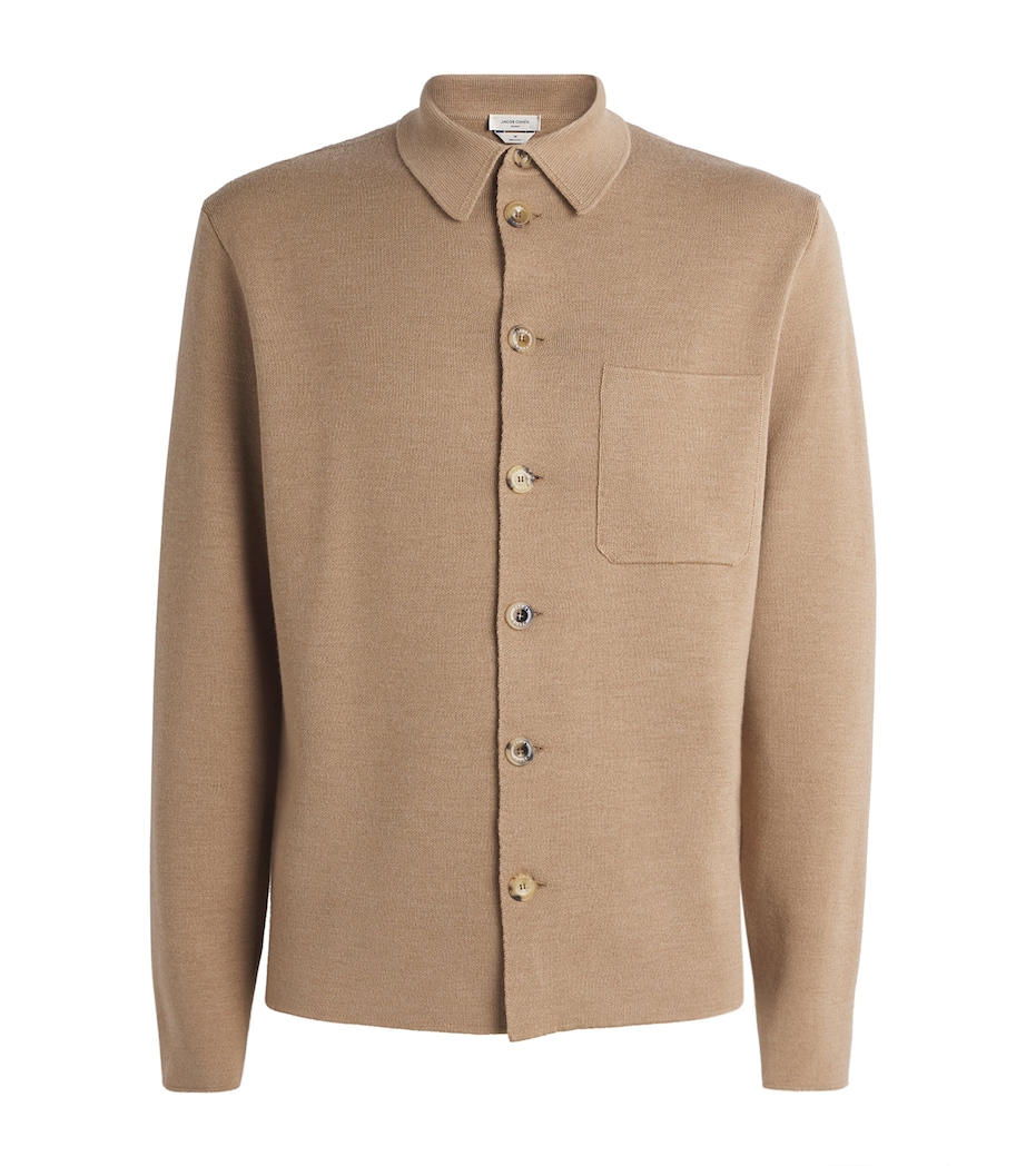 Wool-Blend Cardigan E24 ALMOND BROWN Image 1