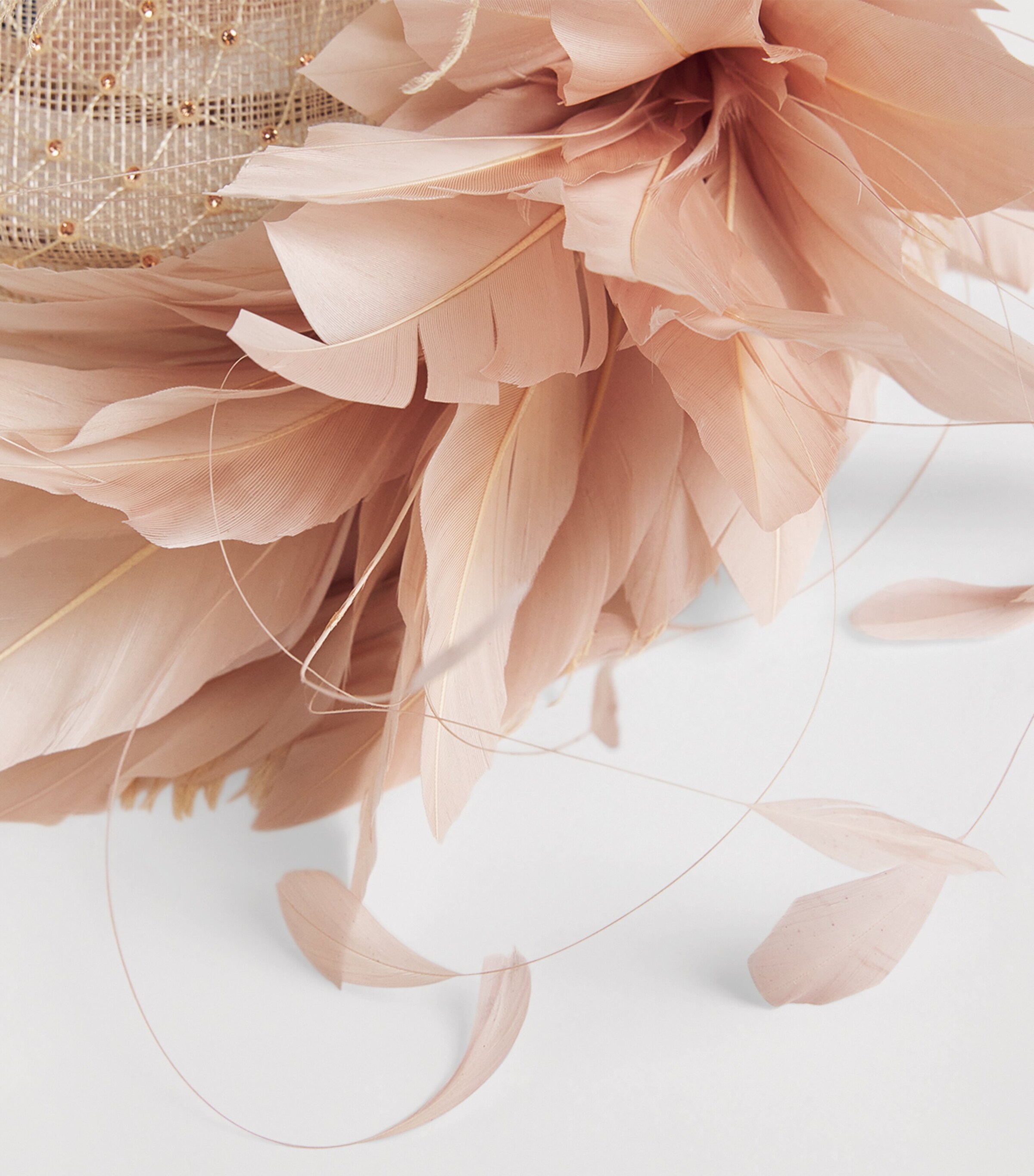 Martini Hat Fascinator BLUSH Image 2