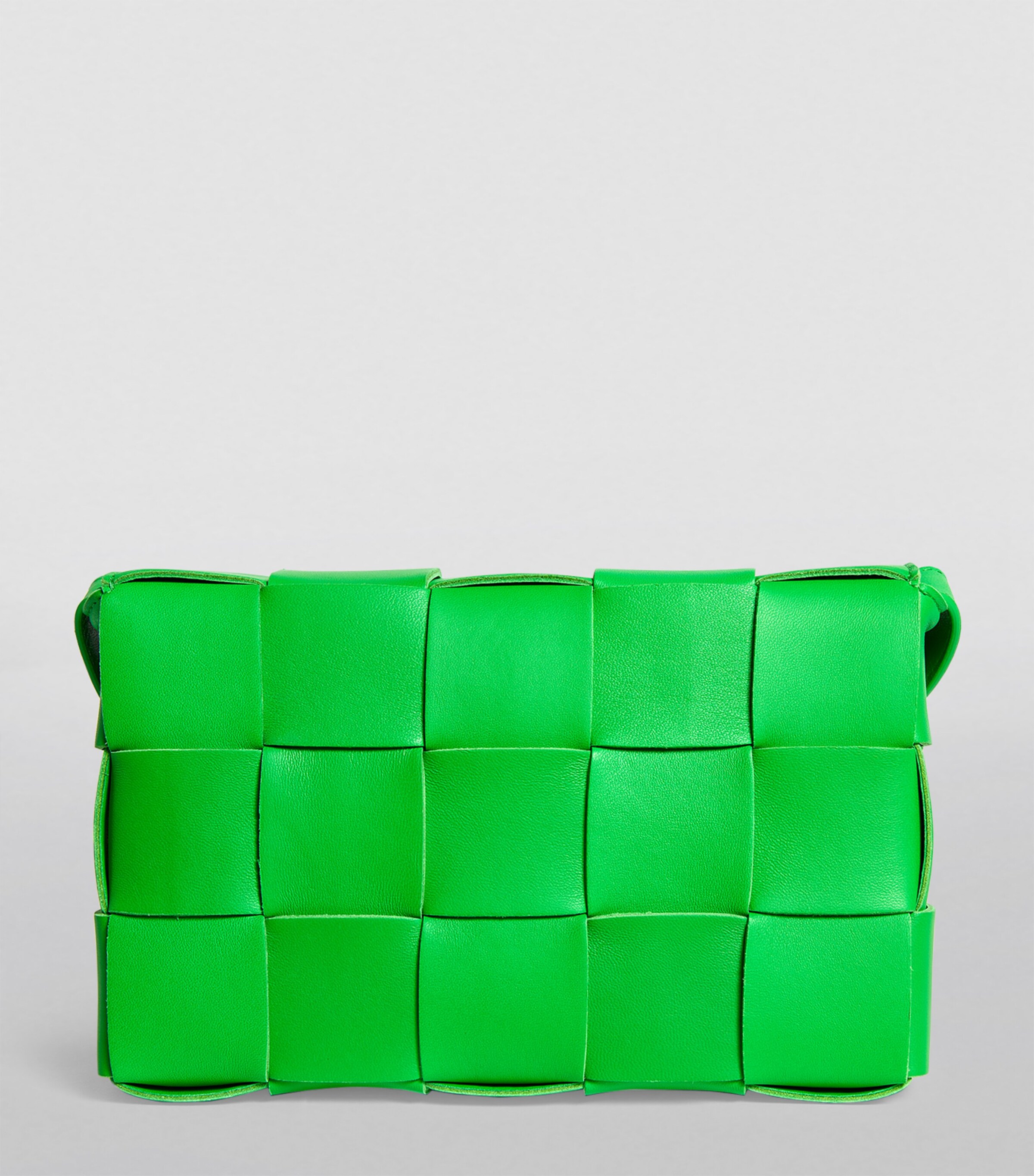 Bottega Veneta Leather Cassette Cross-Body Bag Parakeet Silver Image 4