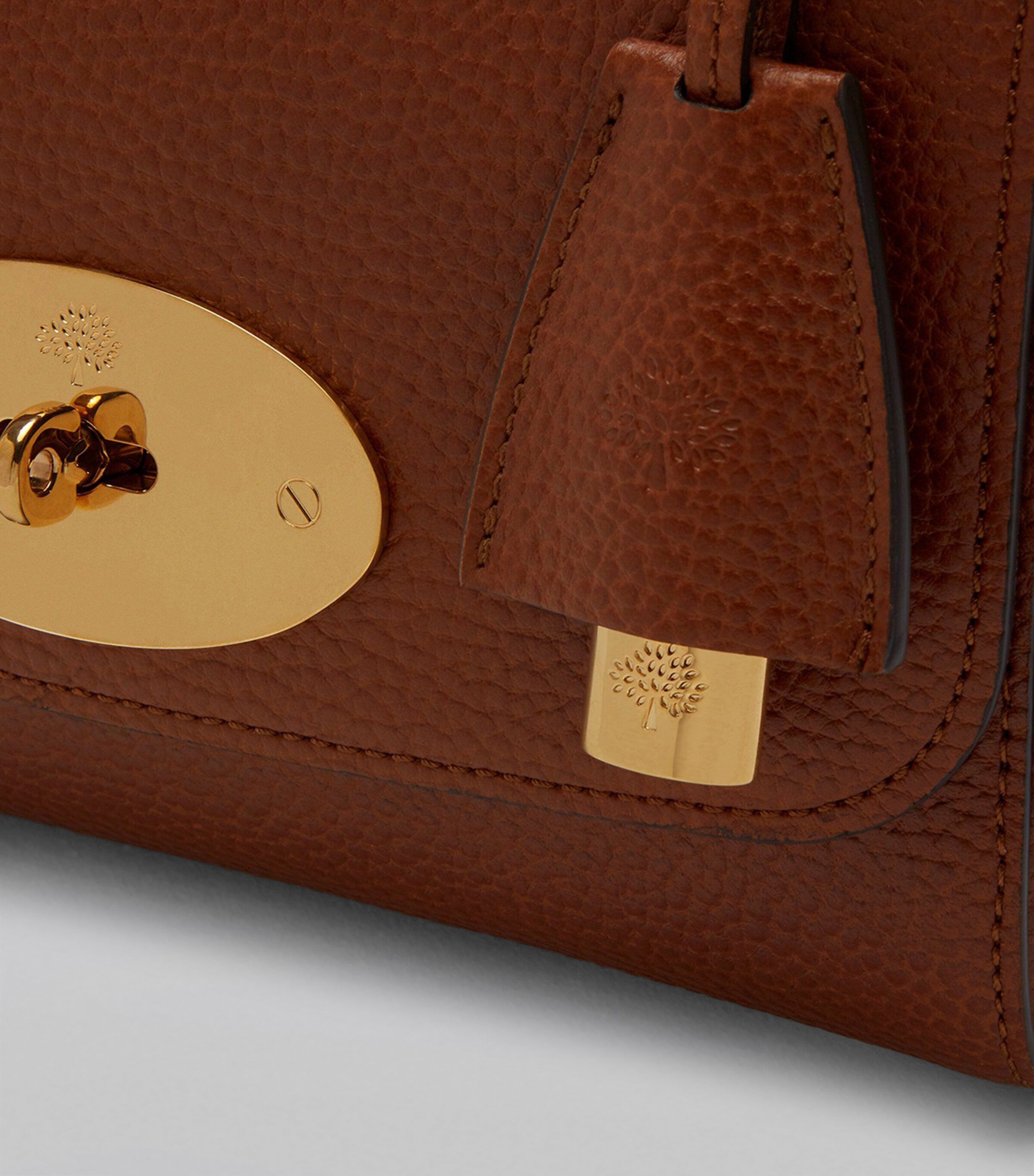 Leather Lily Shoulder Bag OAK Image 6