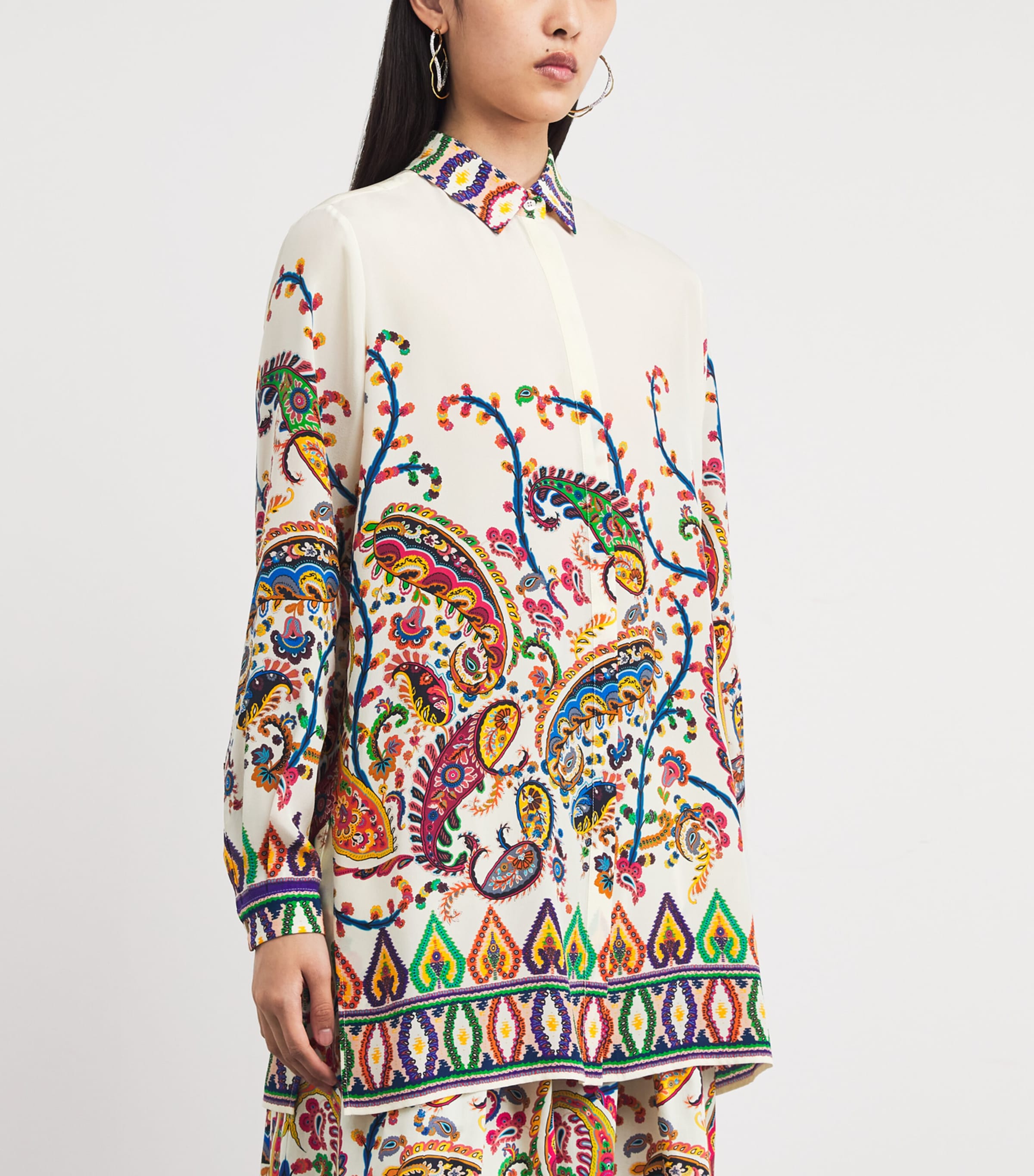 Silk Paisley Shirt X0800 Image 3