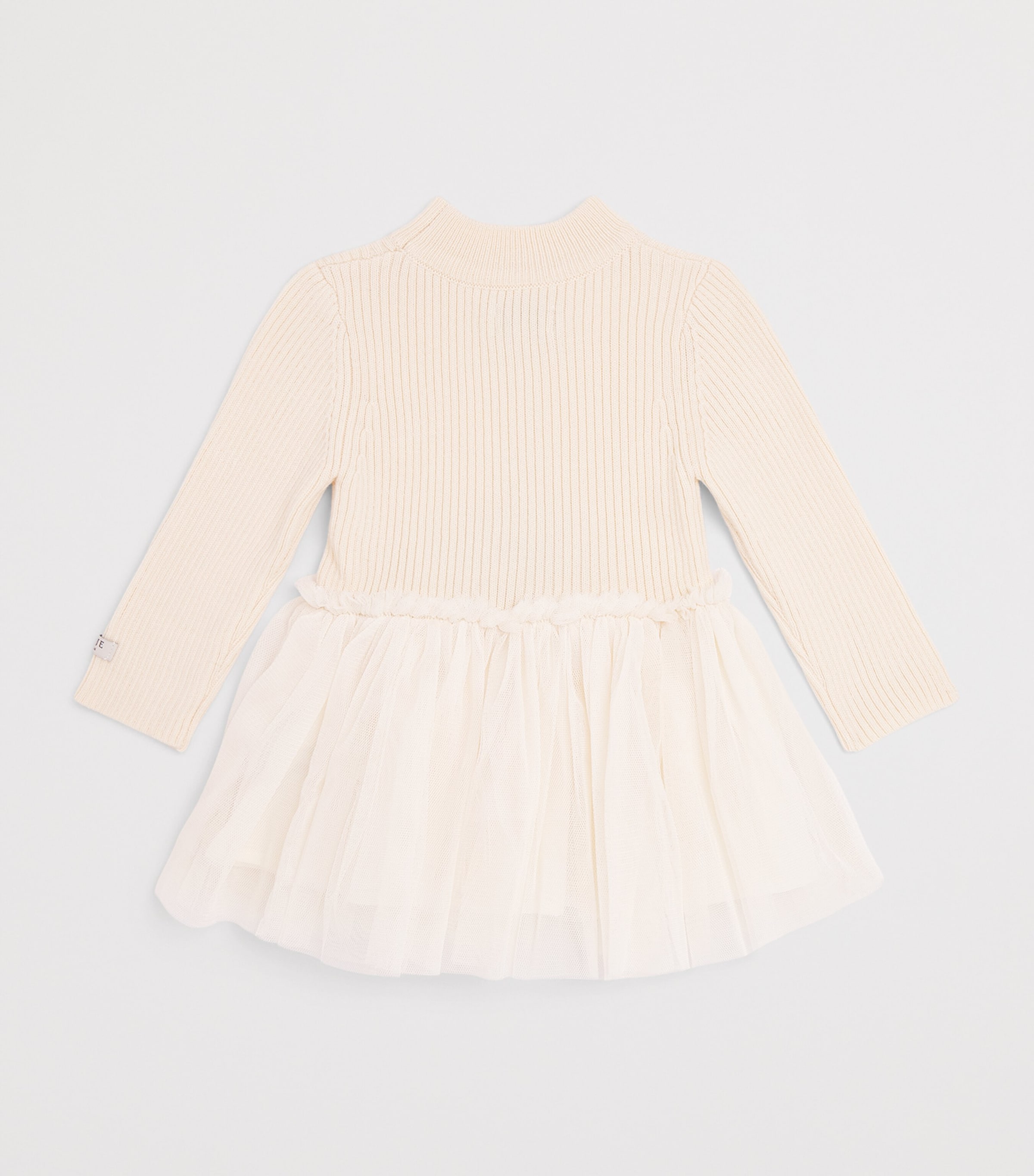 Donsje Wool-Blend Tulle Sweater Dress (0 Months-4 Years) Misty Rose Image 2