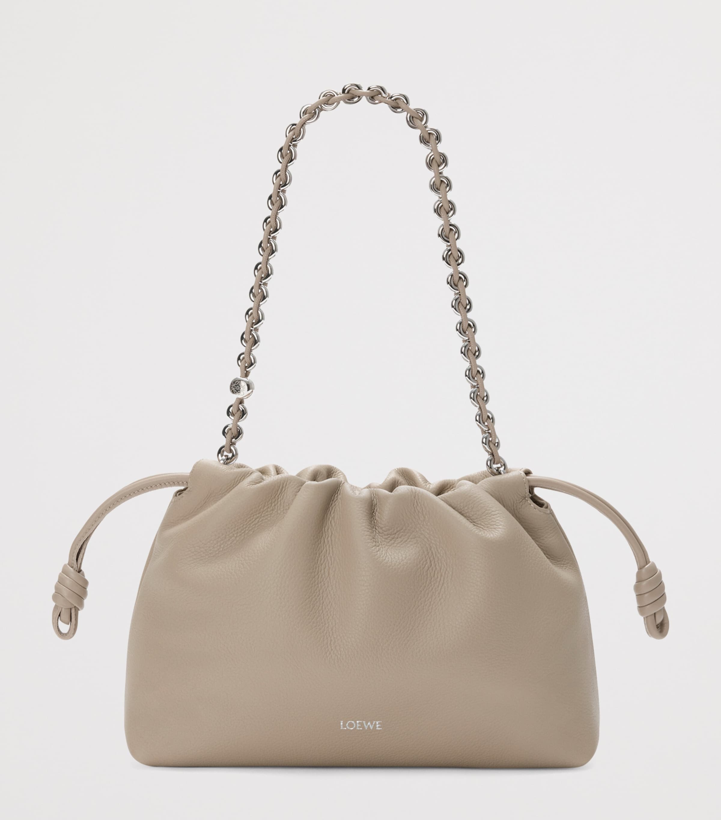 Medium Leather Flamenco Shoulder Bag CLAY Image 2