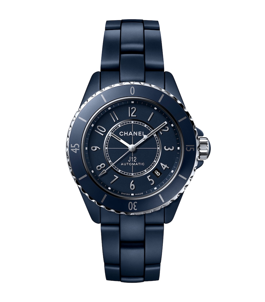 CHANEL Ceramic and Steel J12 Calibre 12.1 Watch 38mm Blue Image 1