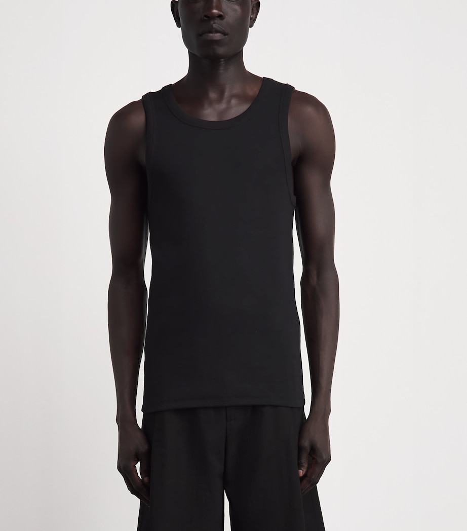 Won Hundred Mens Stretch-Cotton Simo Tank Top Black Image 4