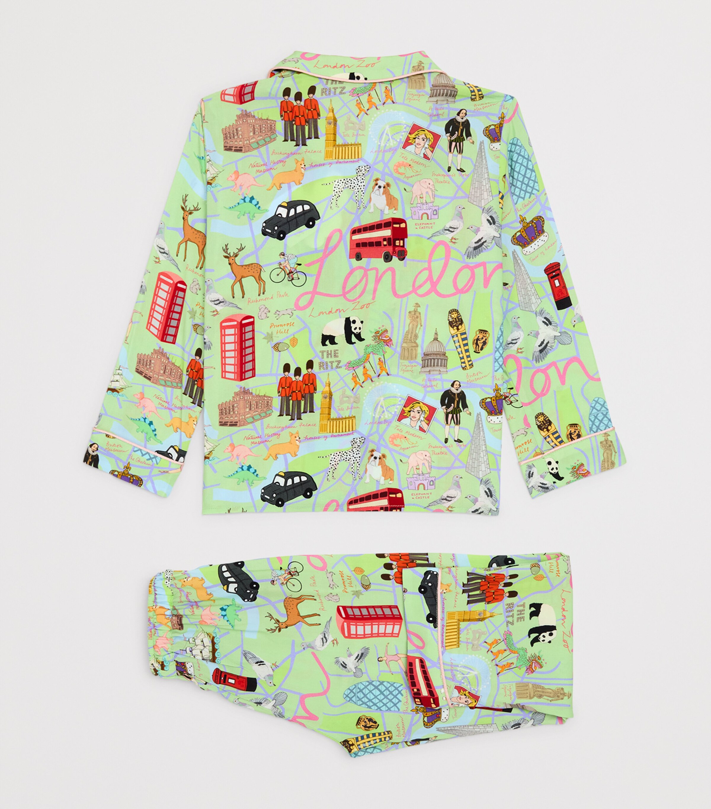 KAREN MABON KIDS The Swinging City Pyjama Set (2-13 Years) Green Image 2