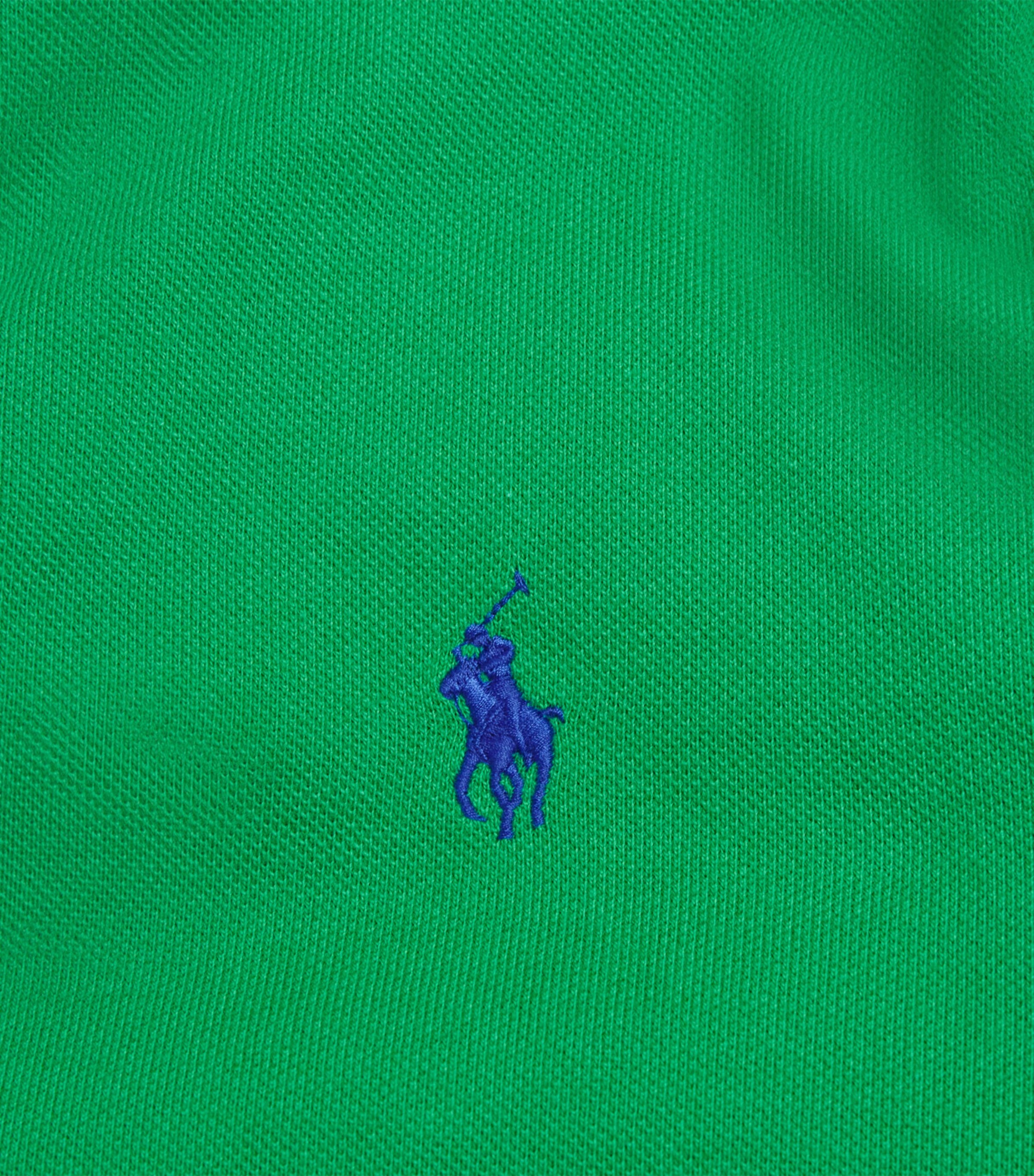 Polo Ralph Lauren Mens Cotton Mesh Custom-Fit Polo Shirt Green Image 5