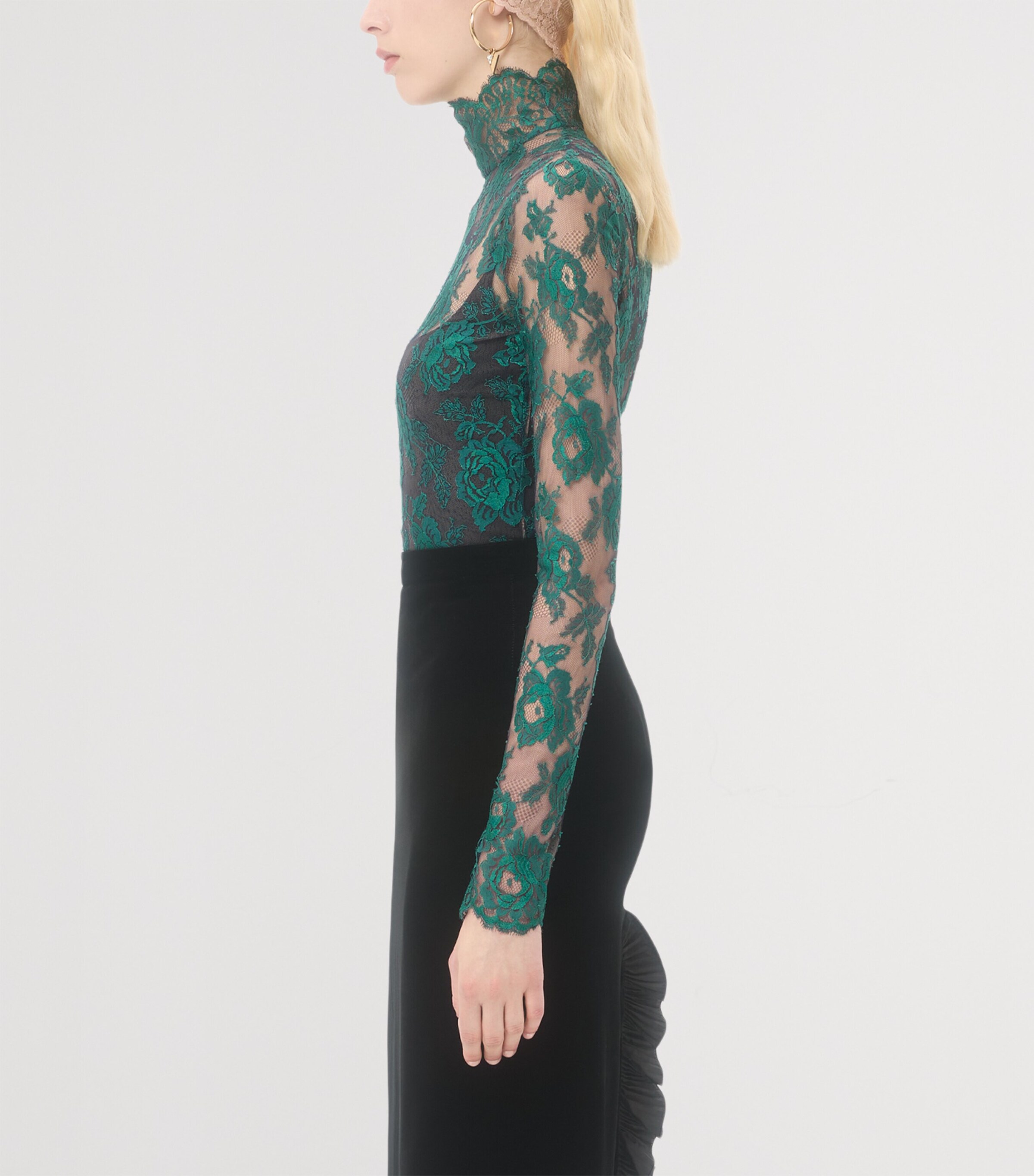 Lace Floral Top 392 Image 3