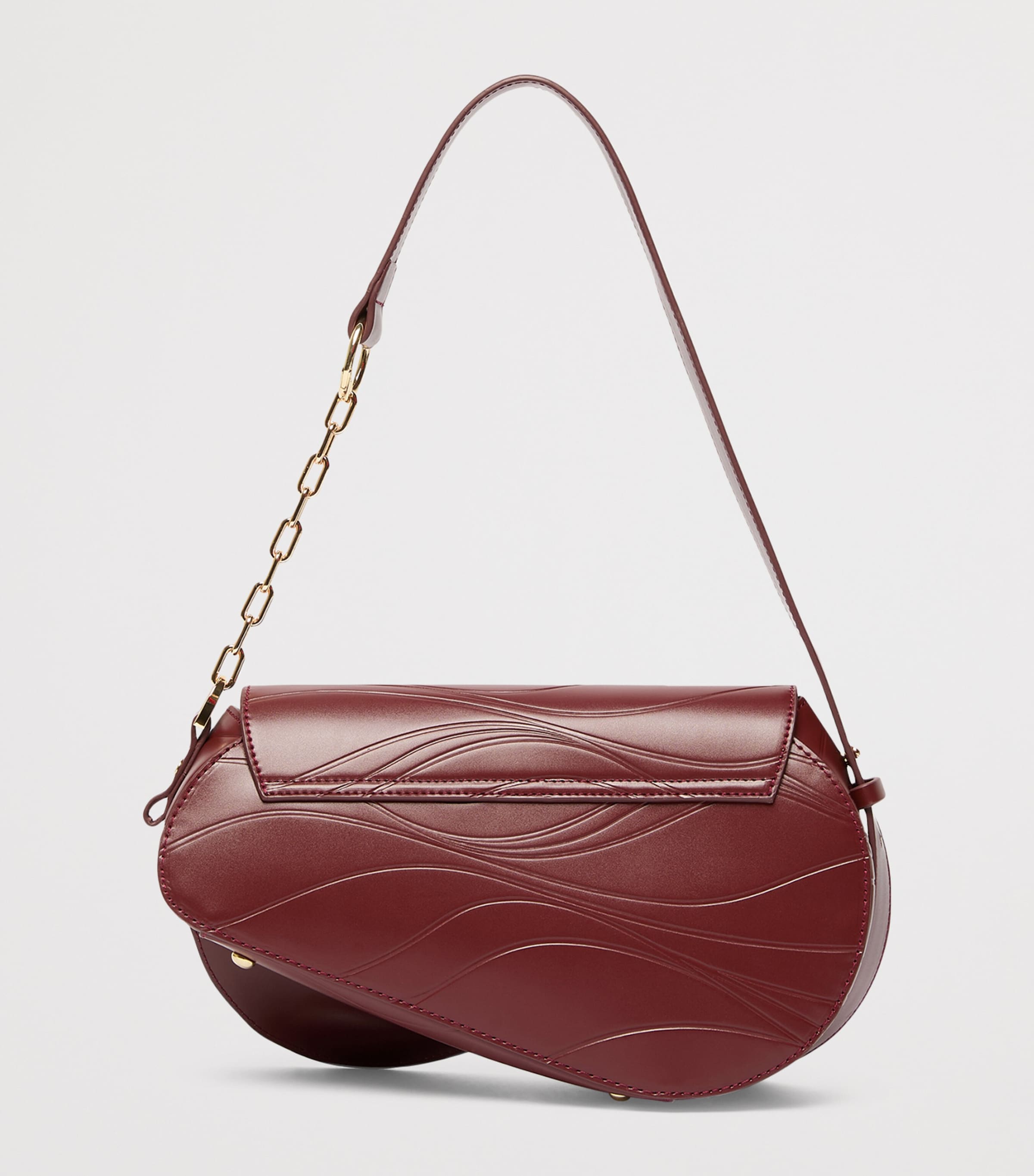 Marina Rinaldi Faux Leather Shoulder Bag Brick Red Image 5