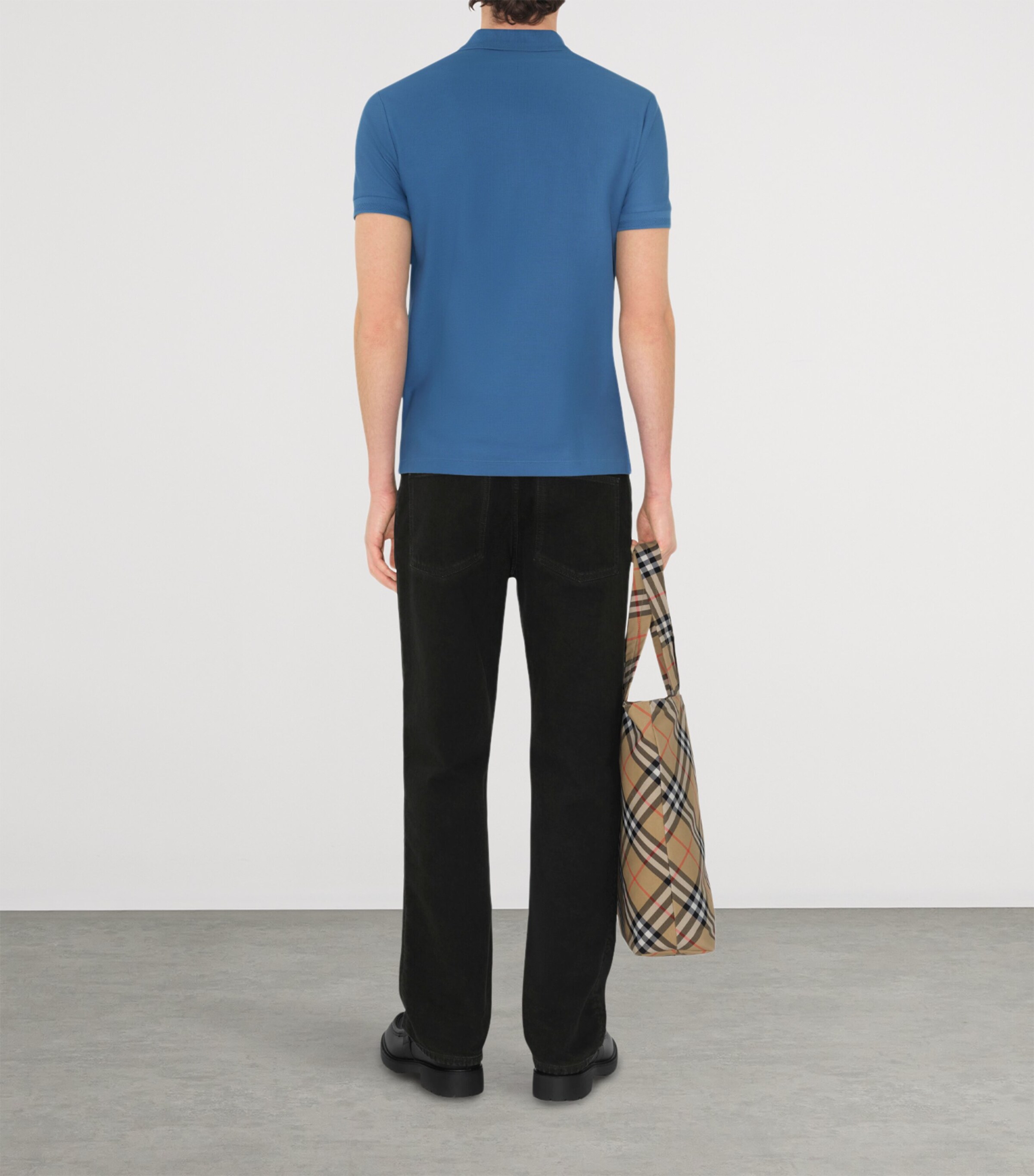 Piqué Cotton Polo Shirt POOL Image 4