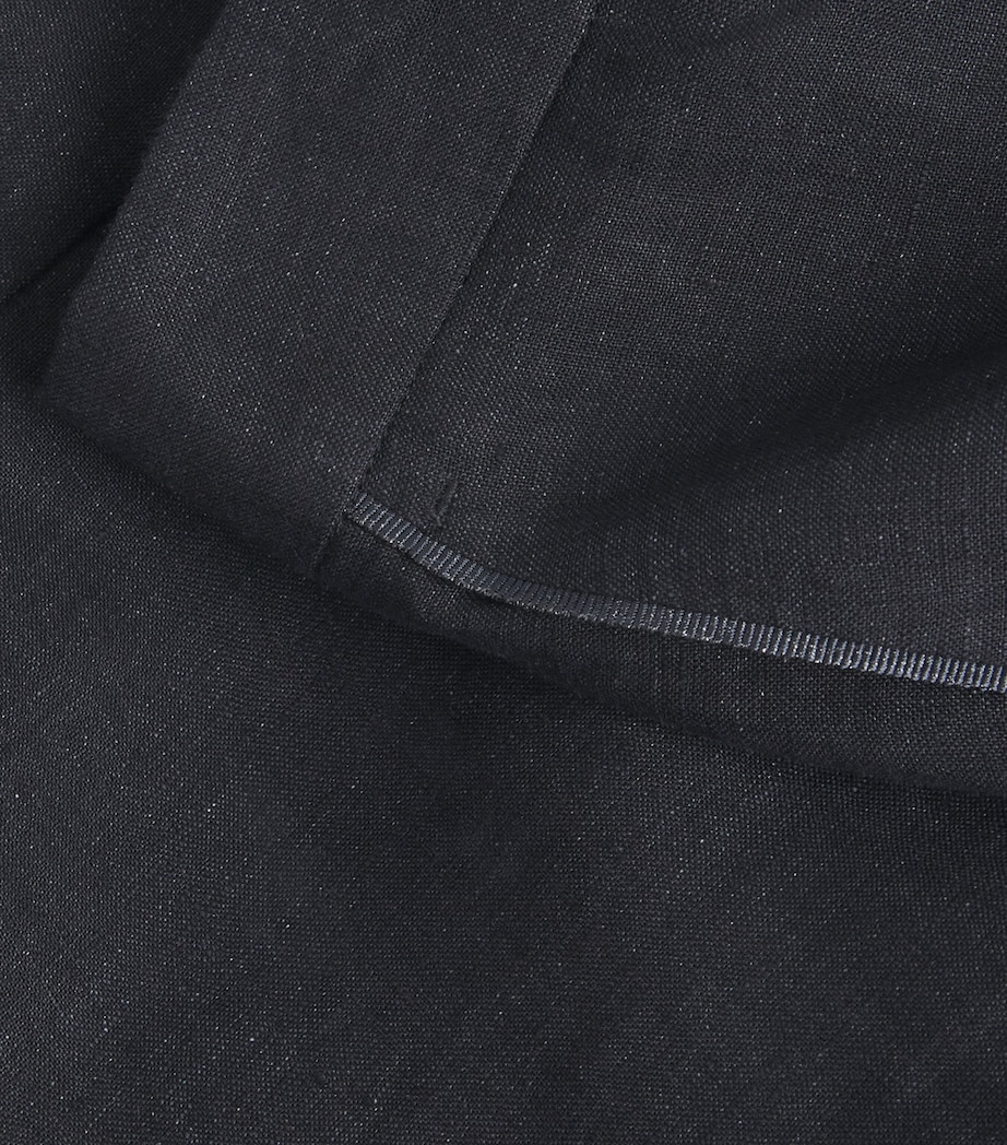 x Harrods Linen Bermuda Shorts NERO Image 5