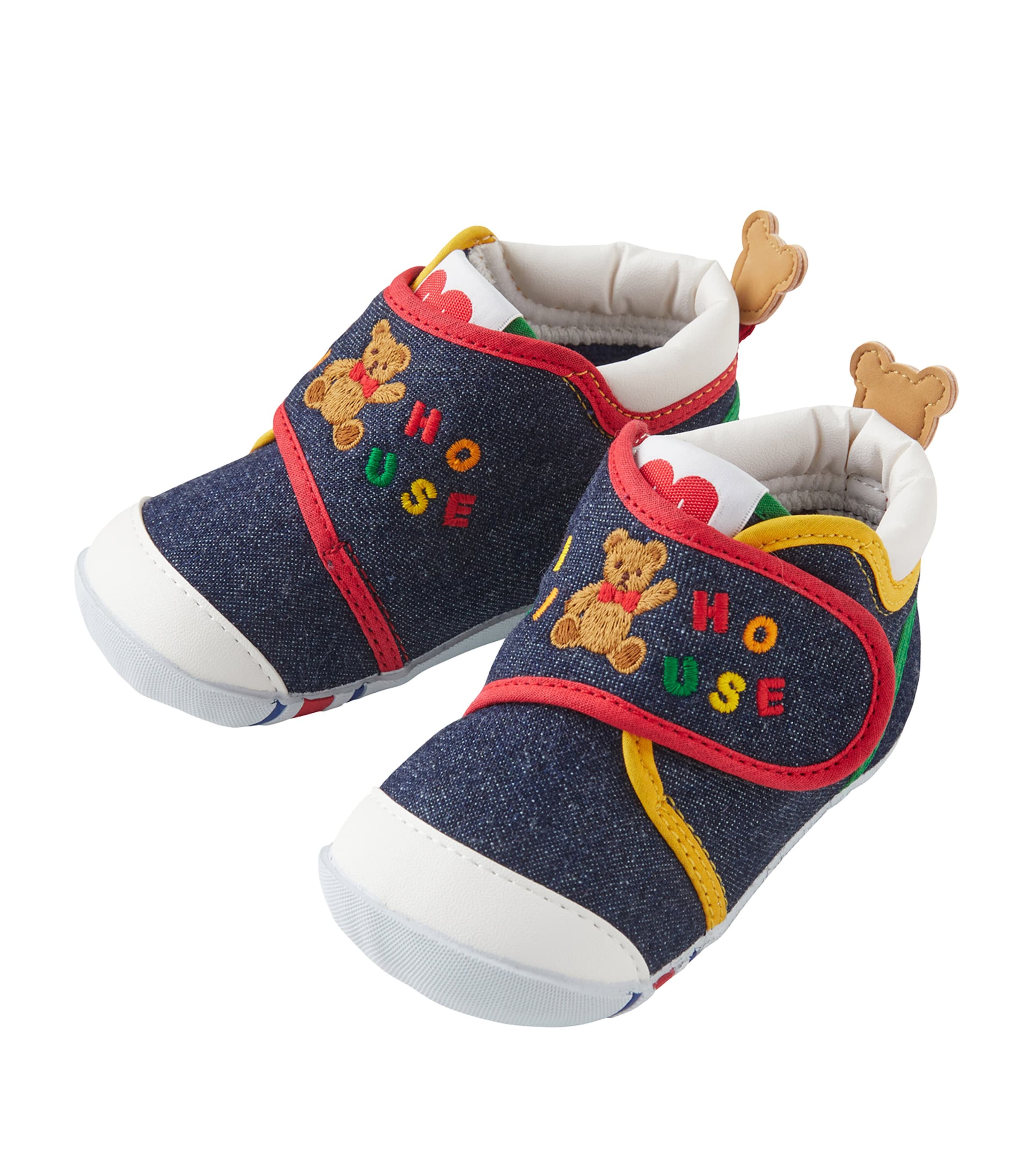 Miki House Kids' Cotton-blend Sneakers In Navy