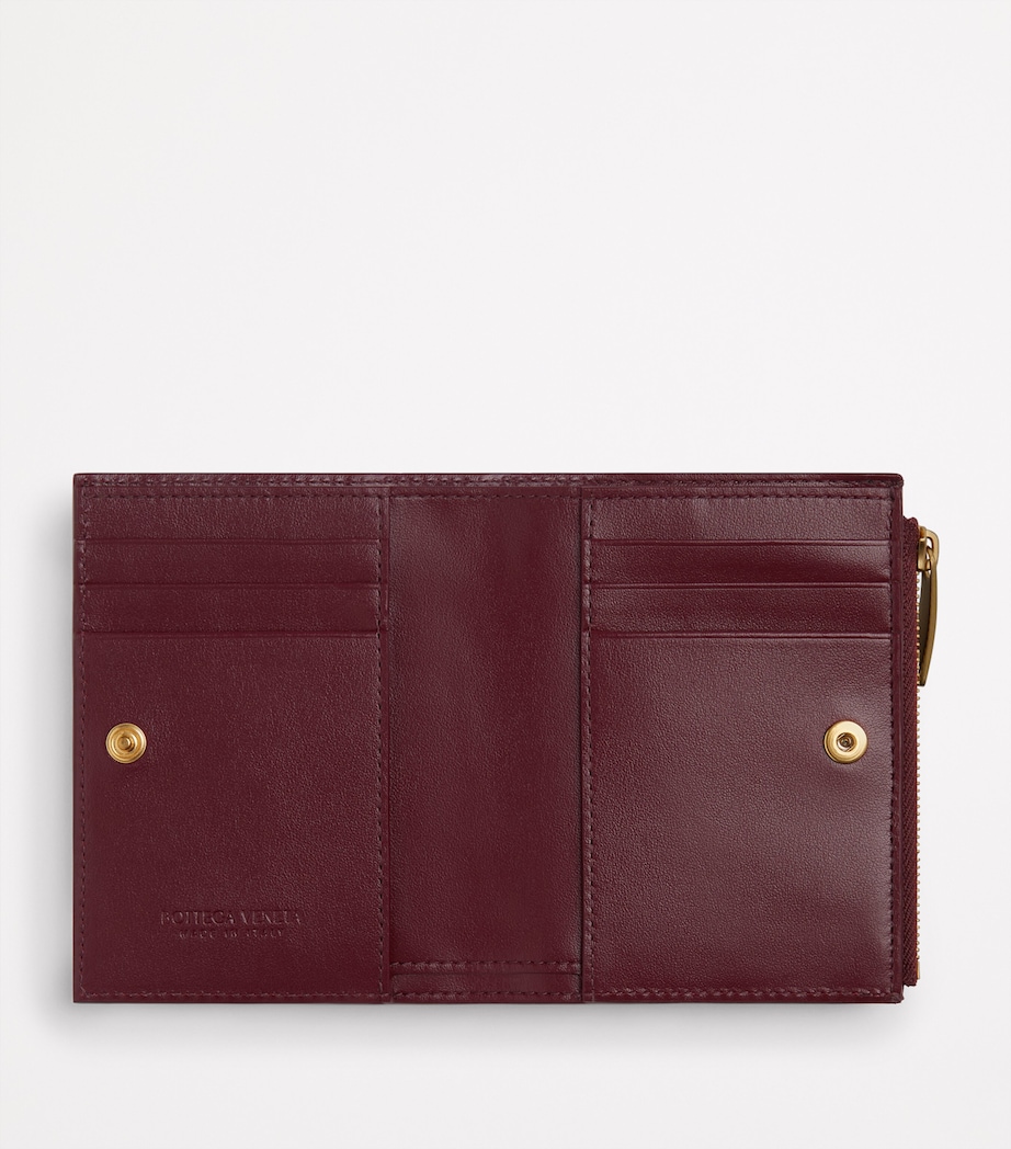 Small Leather Intrecciato Heart Bifold Wallet 2686 Image 2