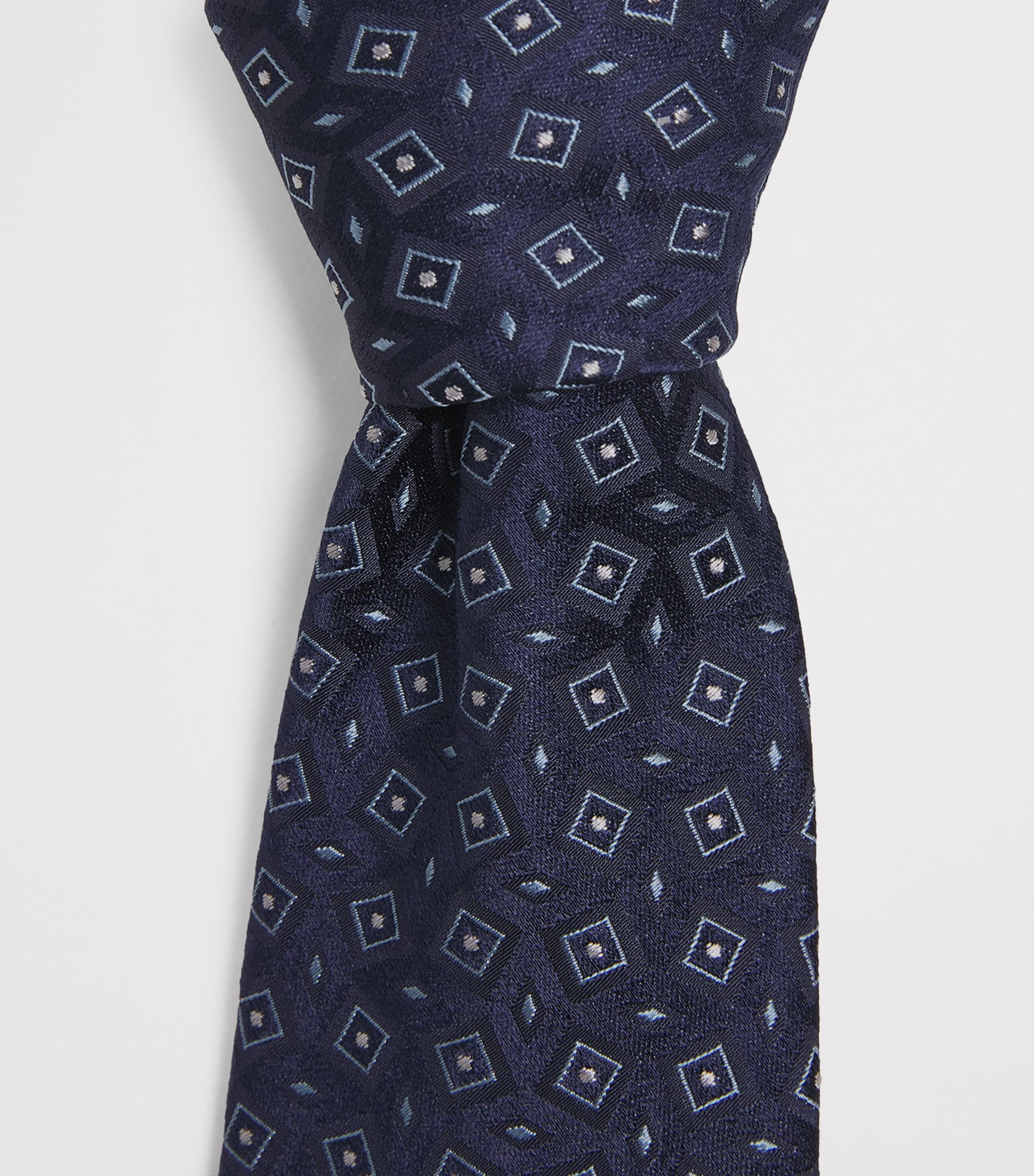 Silk Geometric Jacquard Tie FB160 Image 3