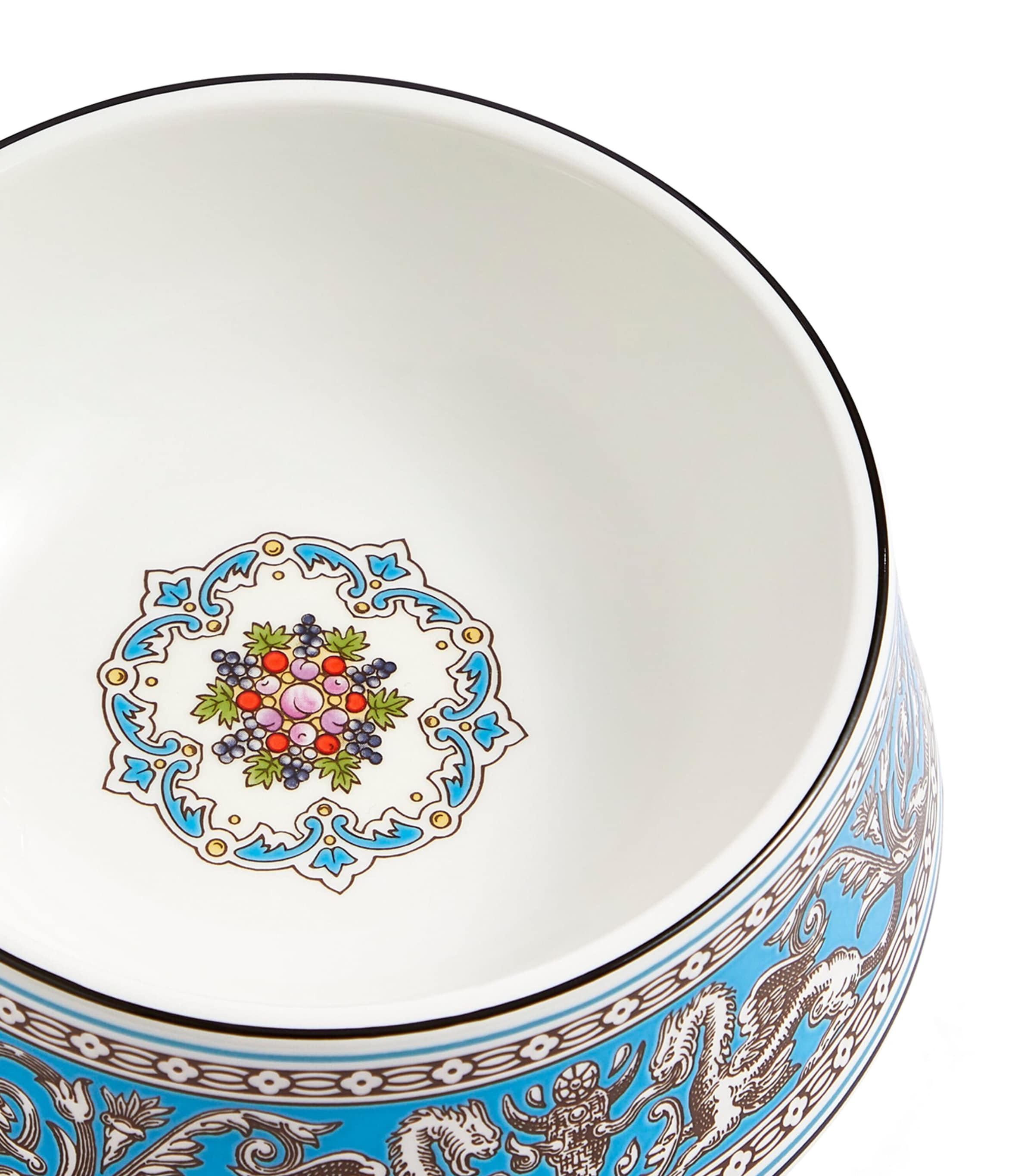 Wedgwood Bone China Florentine Pet Bowl (21cm) Turquoise Image 3
