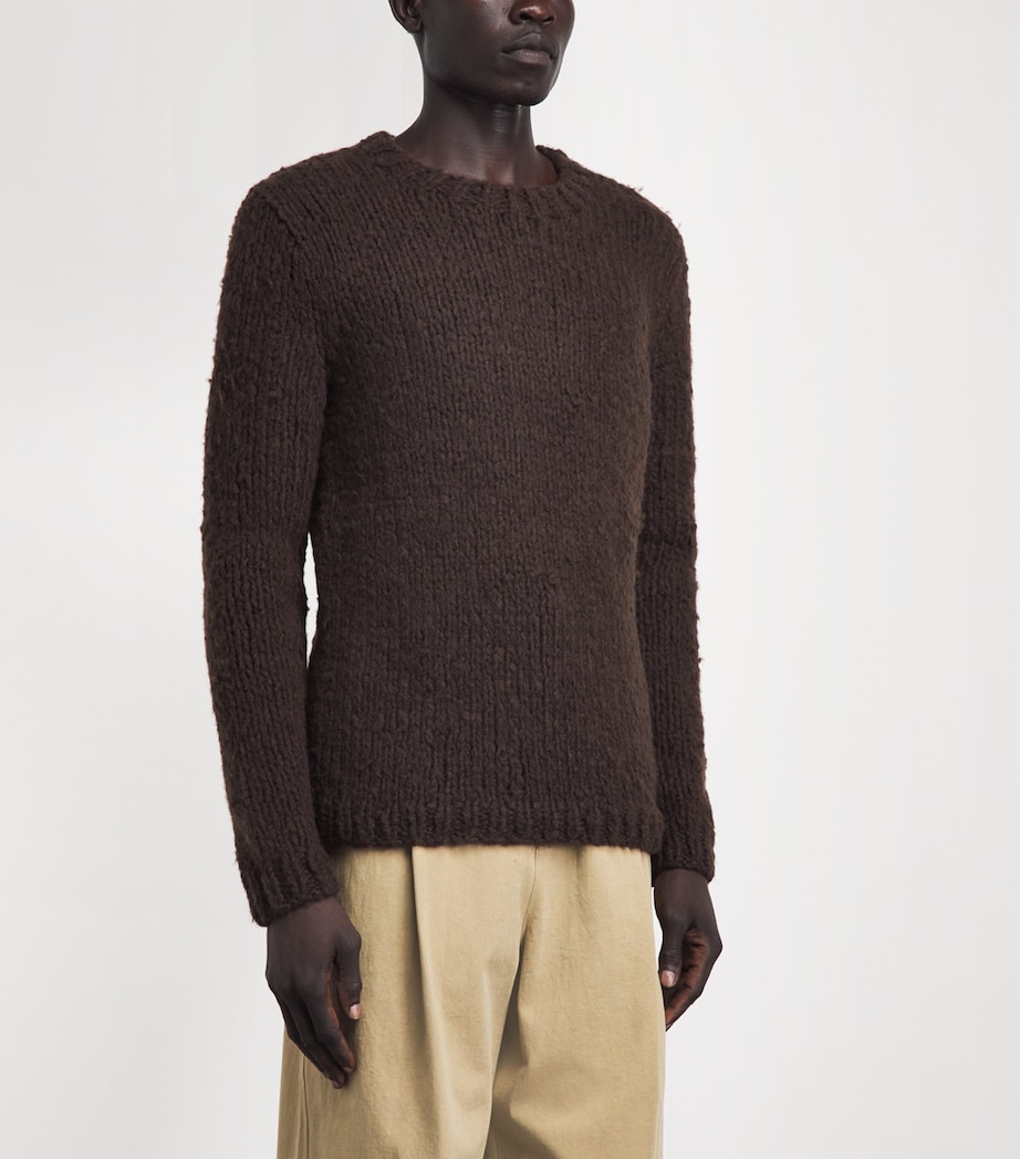 Gabriela Hearst Mens Cashmere Lawrence Sweater Chocolate Image 4