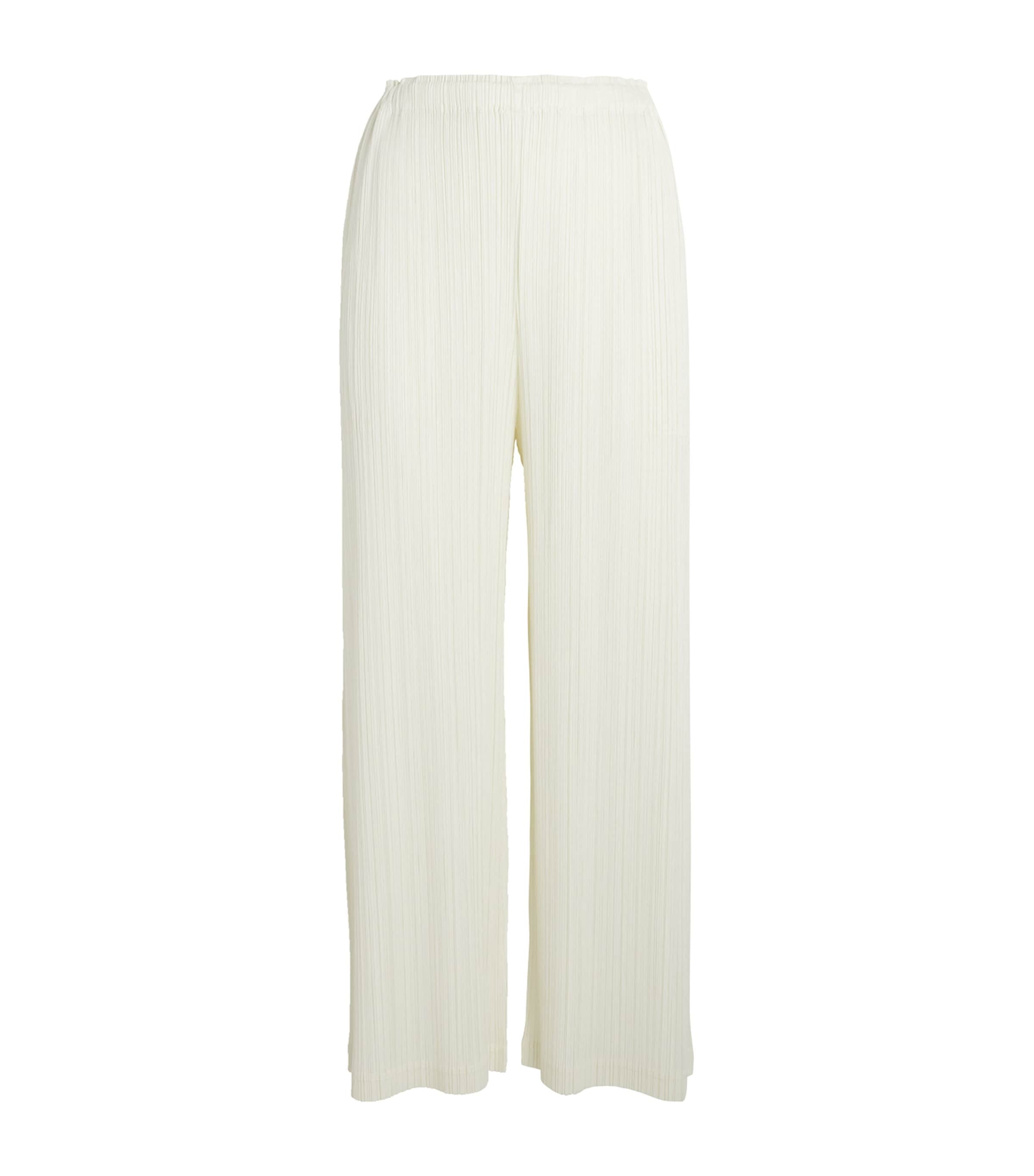 Shop Issey Miyake Thicker Bottoms 1 Trousers In Ivory