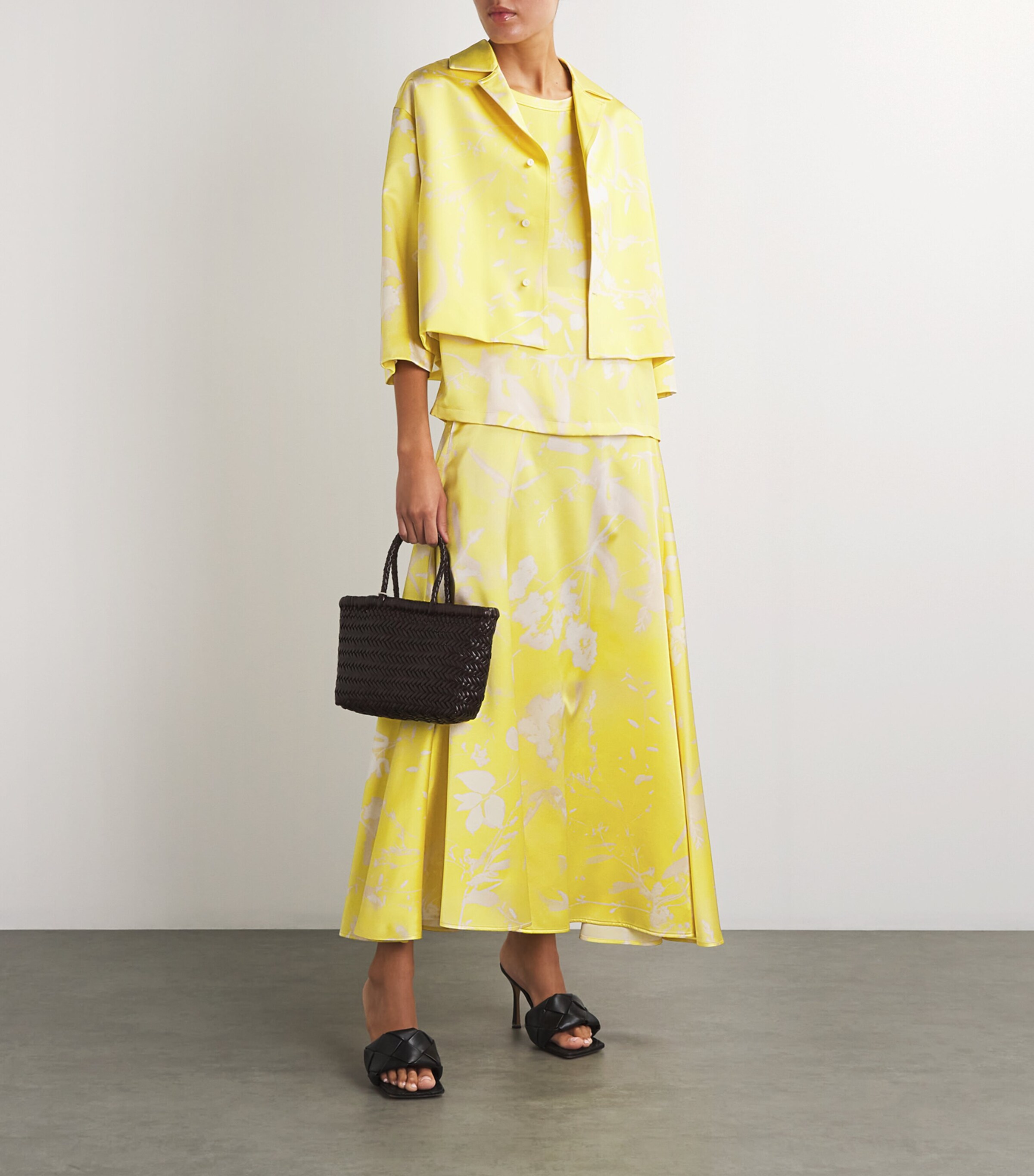 Fabiana Filippi Silk Floral Midi Skirt | Harrods US