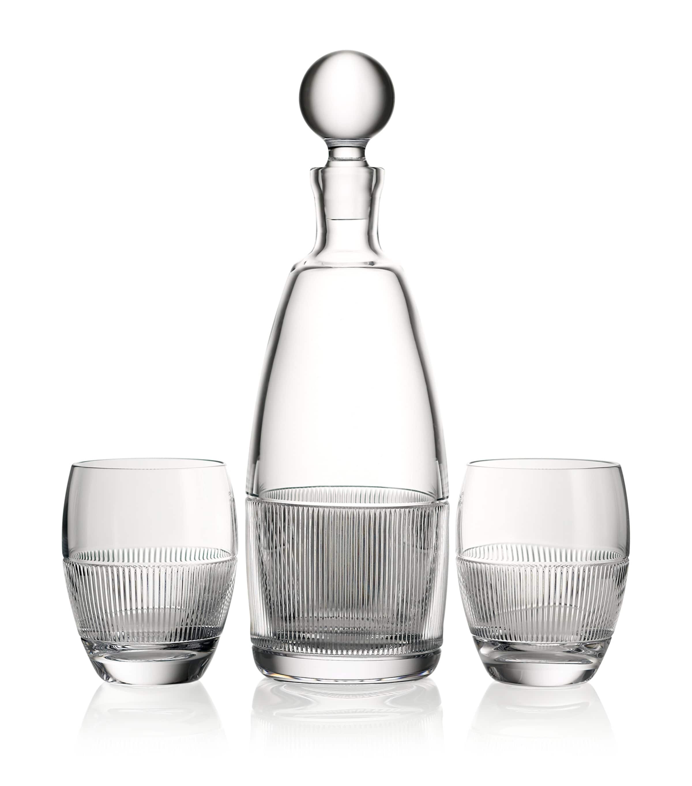 Wedgwood Crystal  Decanter and Tumbler Helia Set Clear Image 1