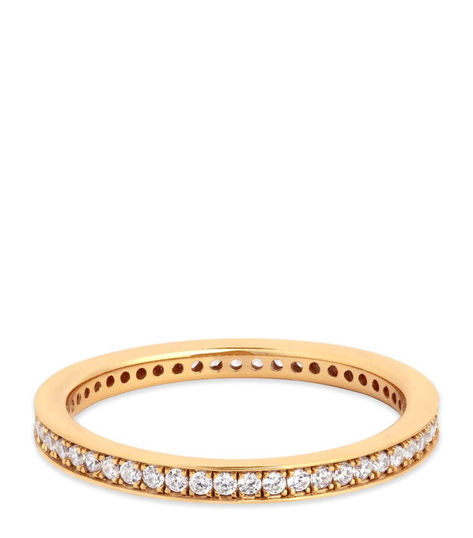 Gold-Plated Crystal Stacking Ring GOLD Image 1