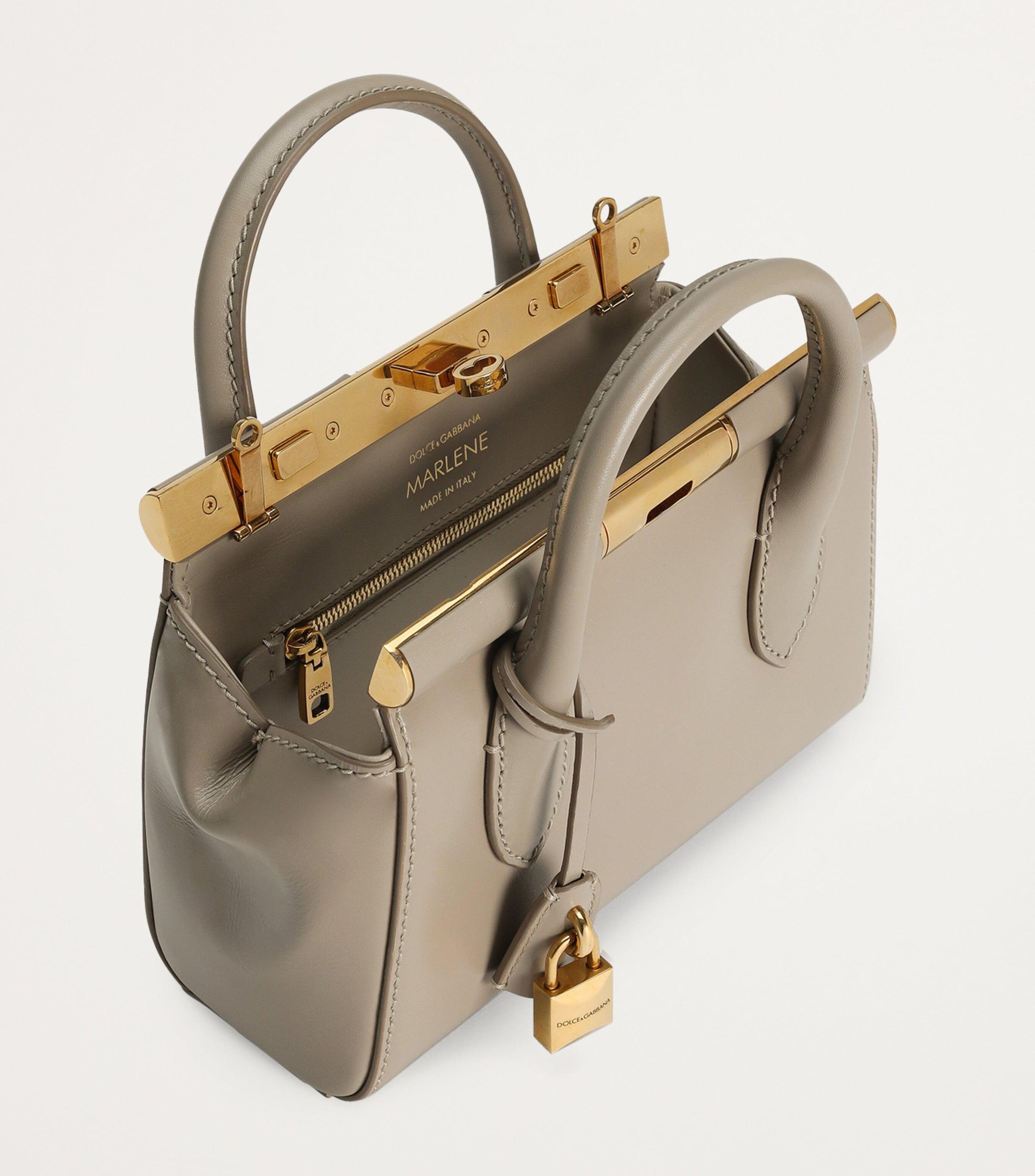 Leather Top-Handle Bag 8I399-TALPA Image 4