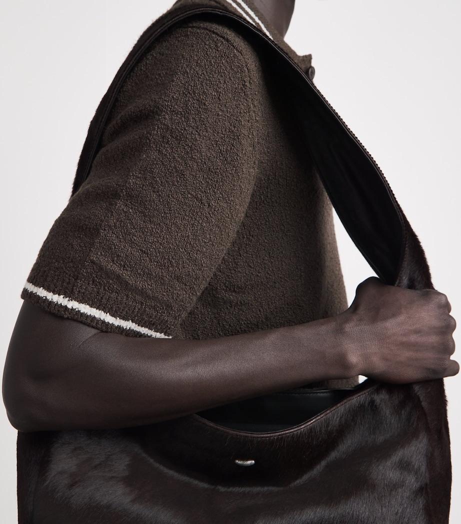 Samsøe Samsøe Mens Bouclé Sapedro Polo Shirt Turkish Coffee Image 3
