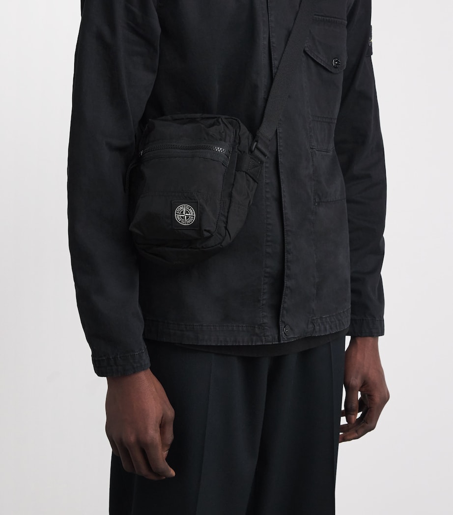 Stone Island Coated-Nylon Logo Cross-Body Bag Image 2