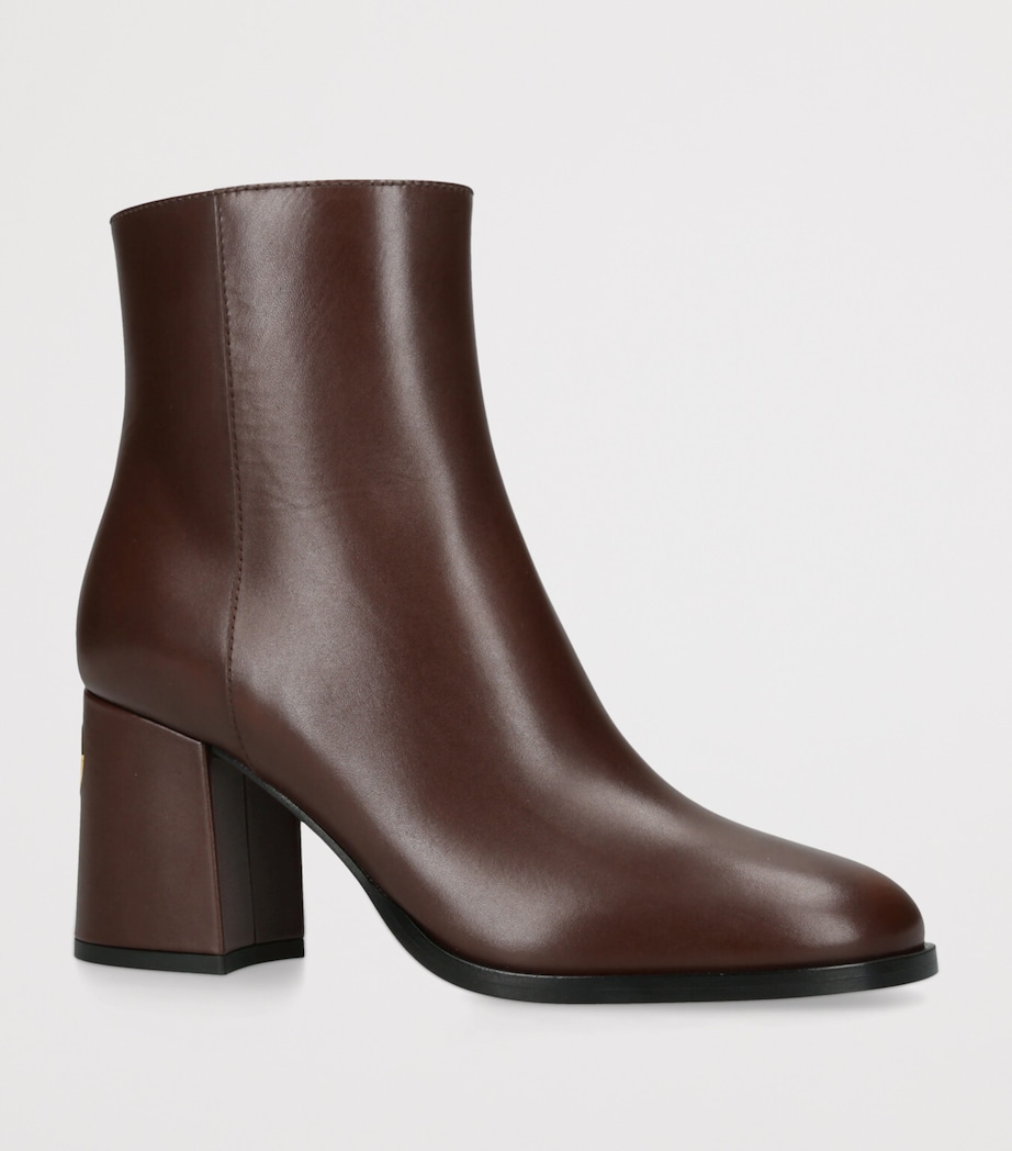 Leather Fawcette Ankle Boots 75 DARK BROWN Image 3