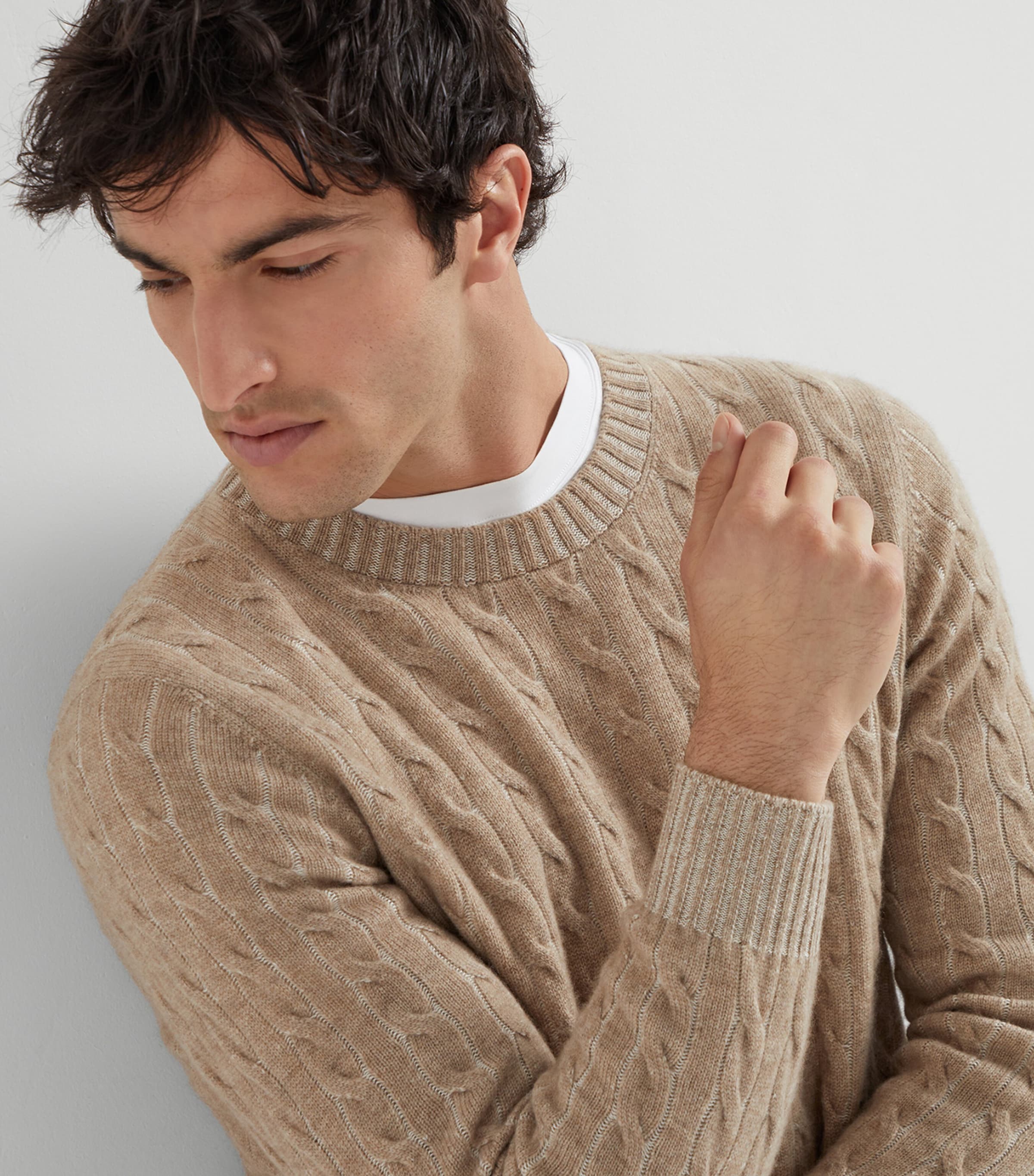 Cashmere Cable-Knit Sweater CG678 Image 6