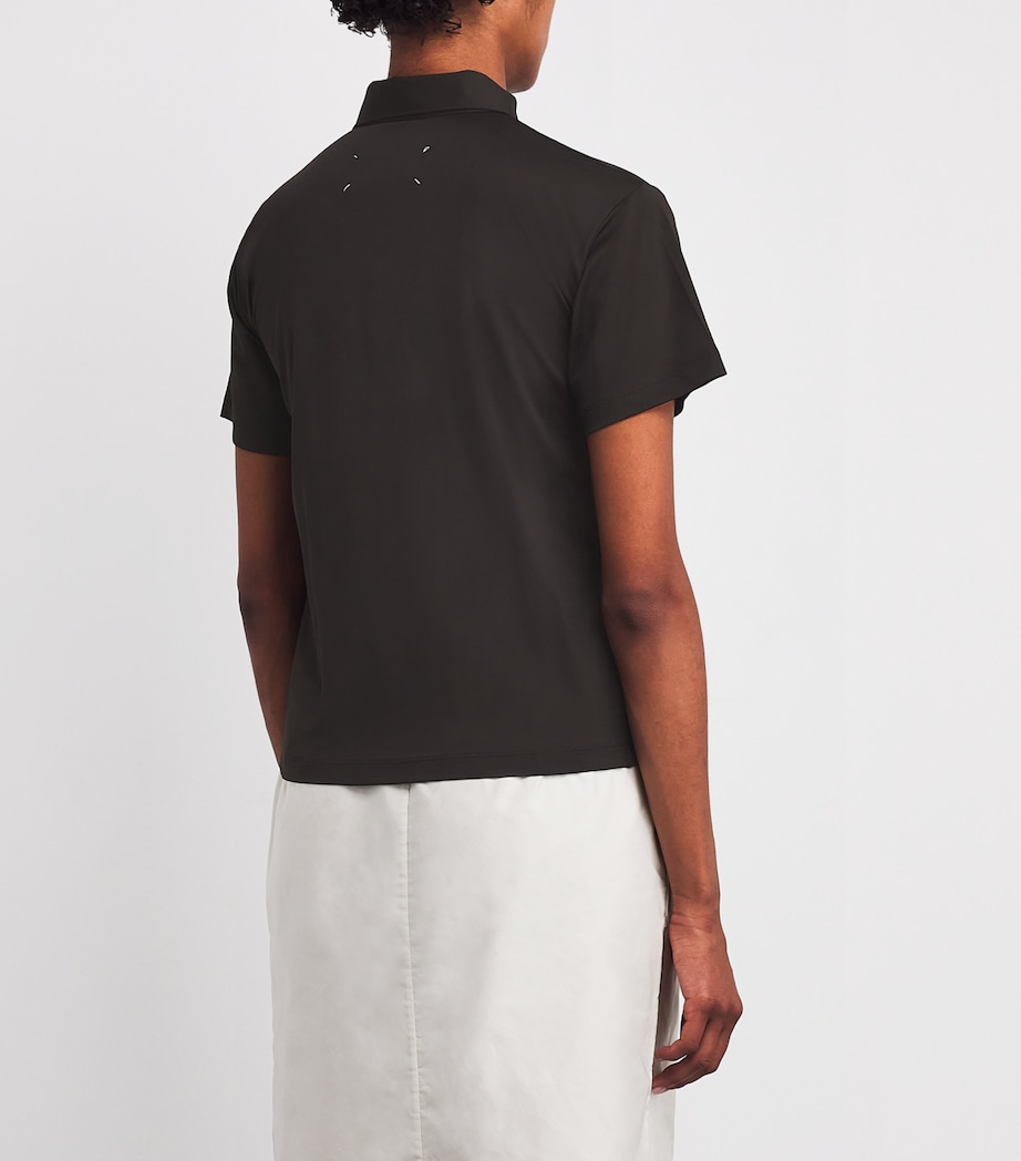 Short-Sleeve Polo Shirt 144 UMBER Image 4