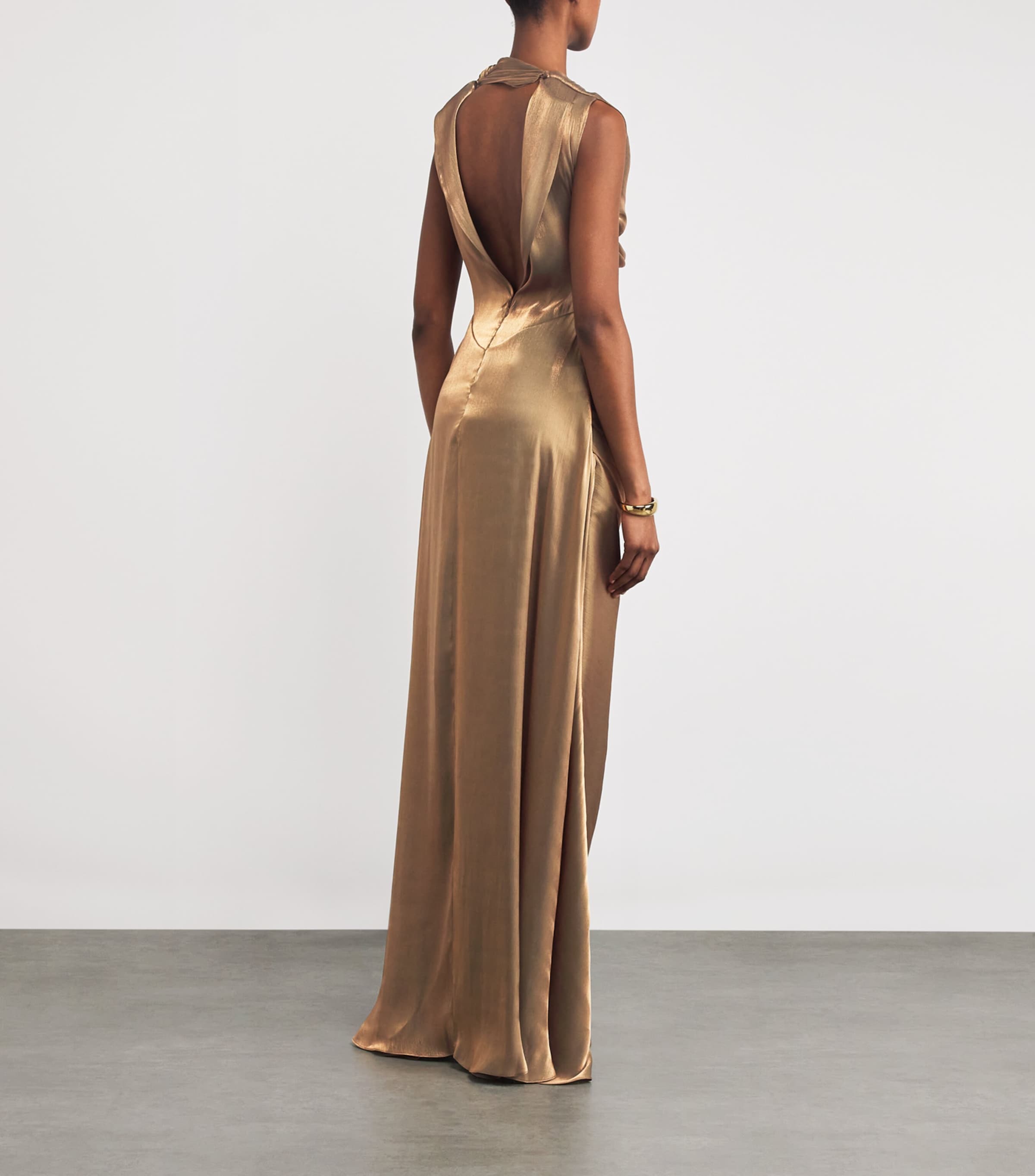 Charmeuse Tension Douce Gown BRONZE Image 3