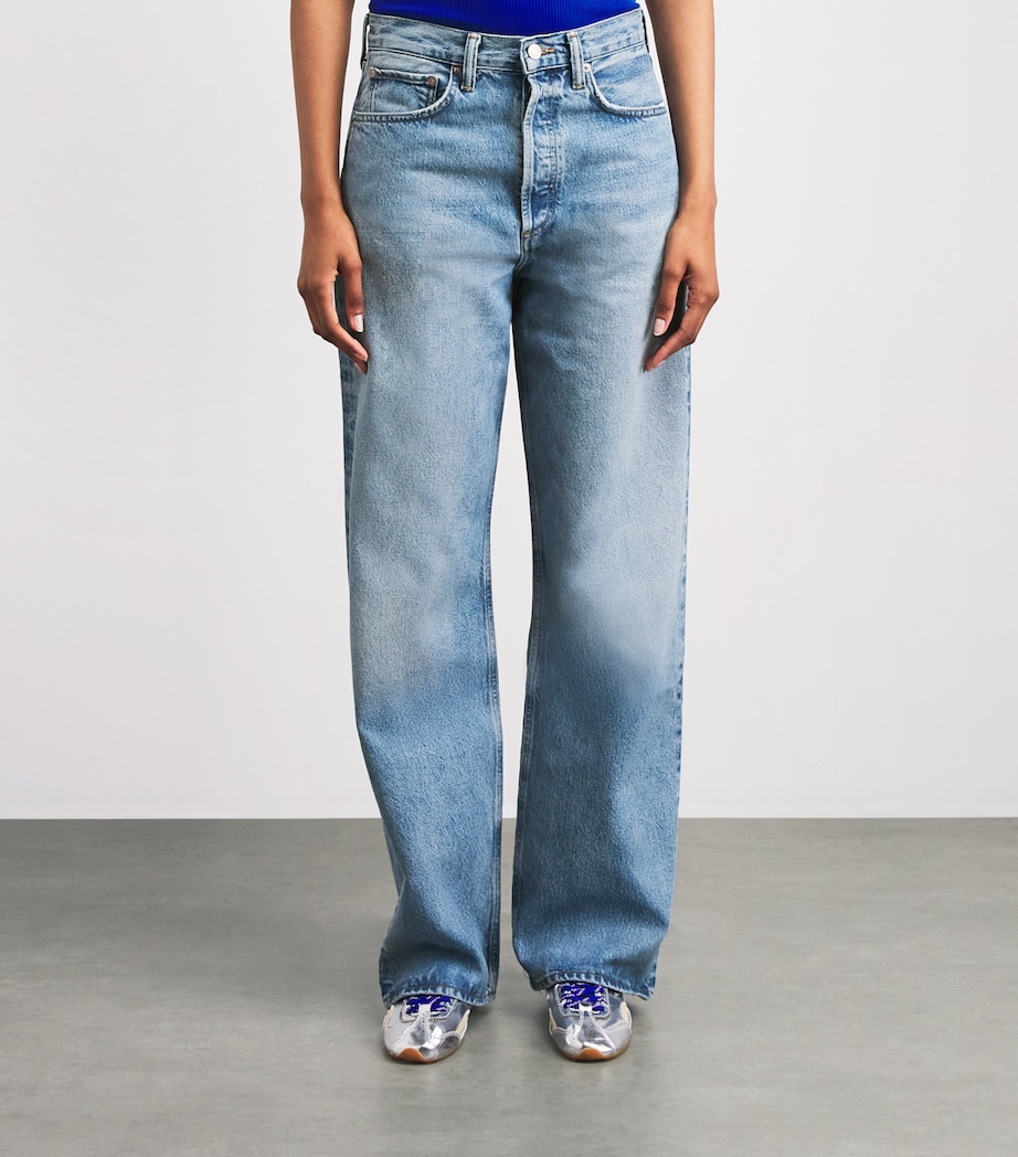 AGOLDE Womens Vintage Loose Wide-Leg Jeans Outbreak Image 4