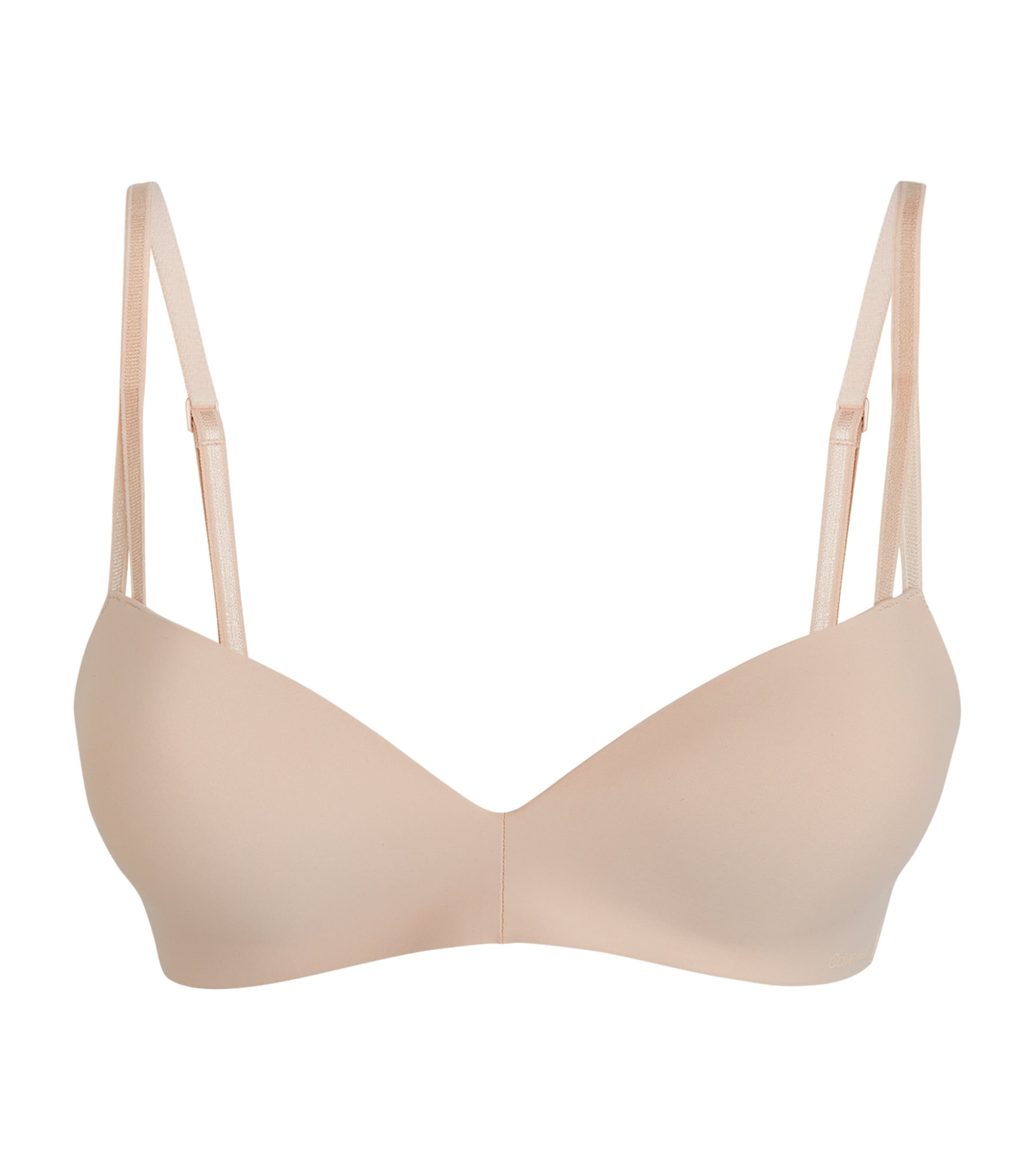 Calvin Klein Seductive Comfort Push-up Bra In Beige