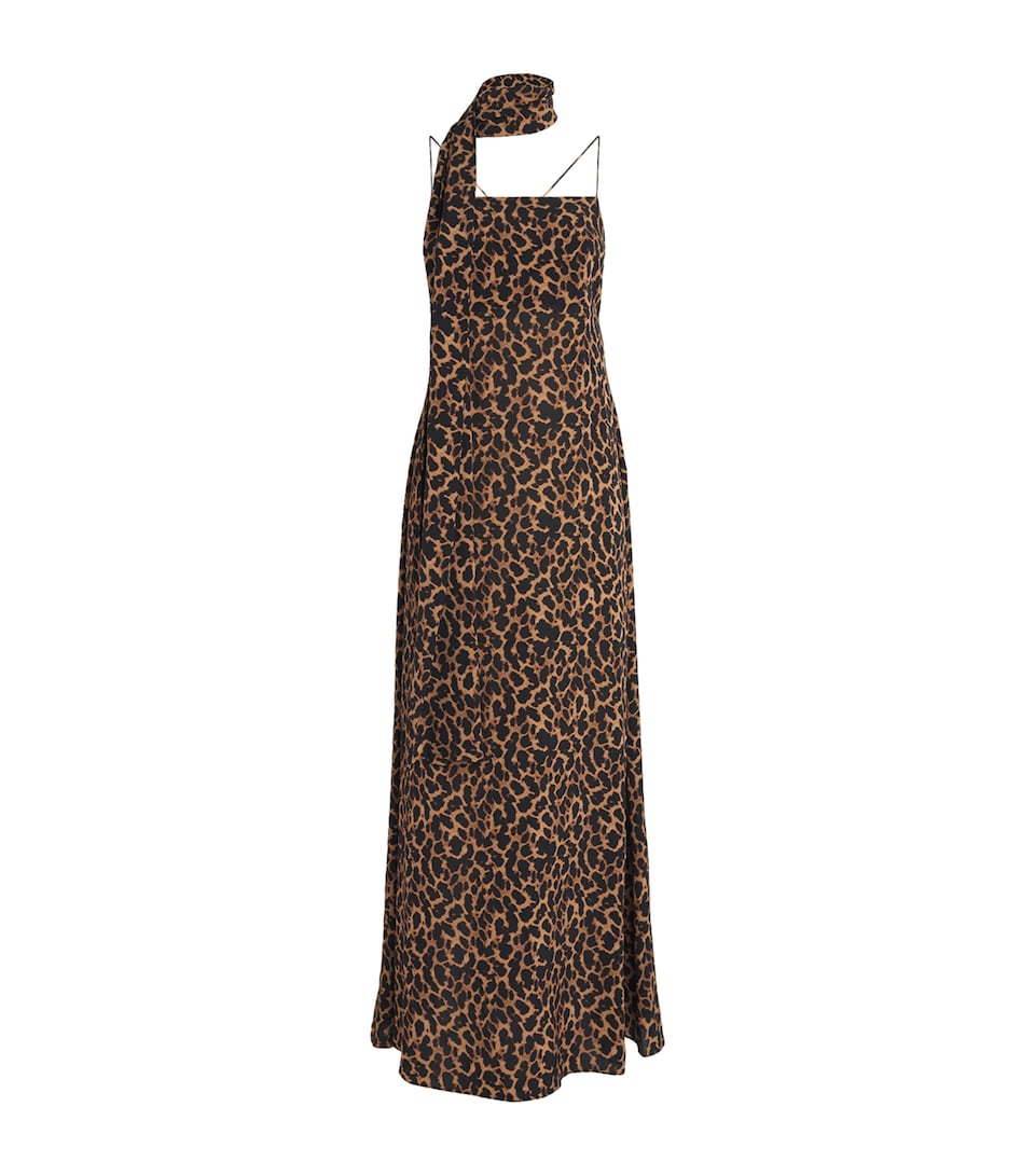 AWAY THAT DAY St Tropez Maxi Dress Leopard Print