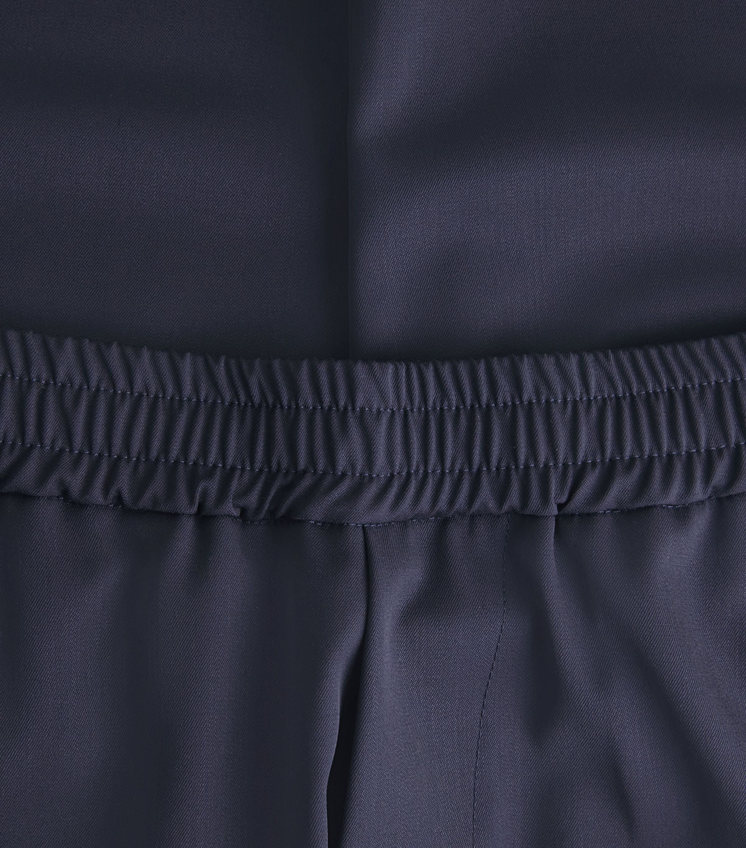 Barena Mens Wool-Blend Drawstring Straight Trousers Navy Image 6