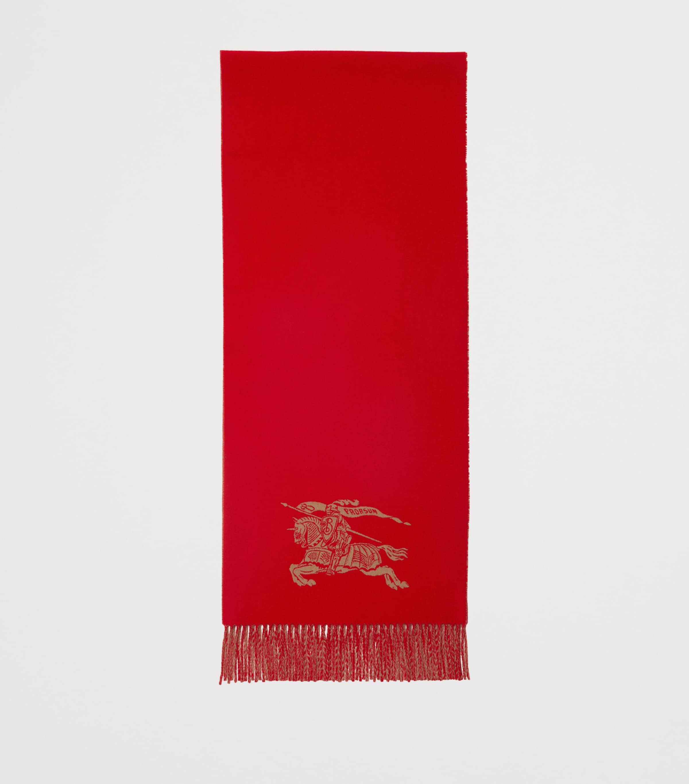 Cashmere Reversible EKD Scarf PILLAR/ CAMEL Image 2