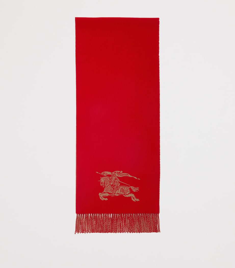 Cashmere Reversible EKD Scarf PILLAR/ CAMEL Image 2