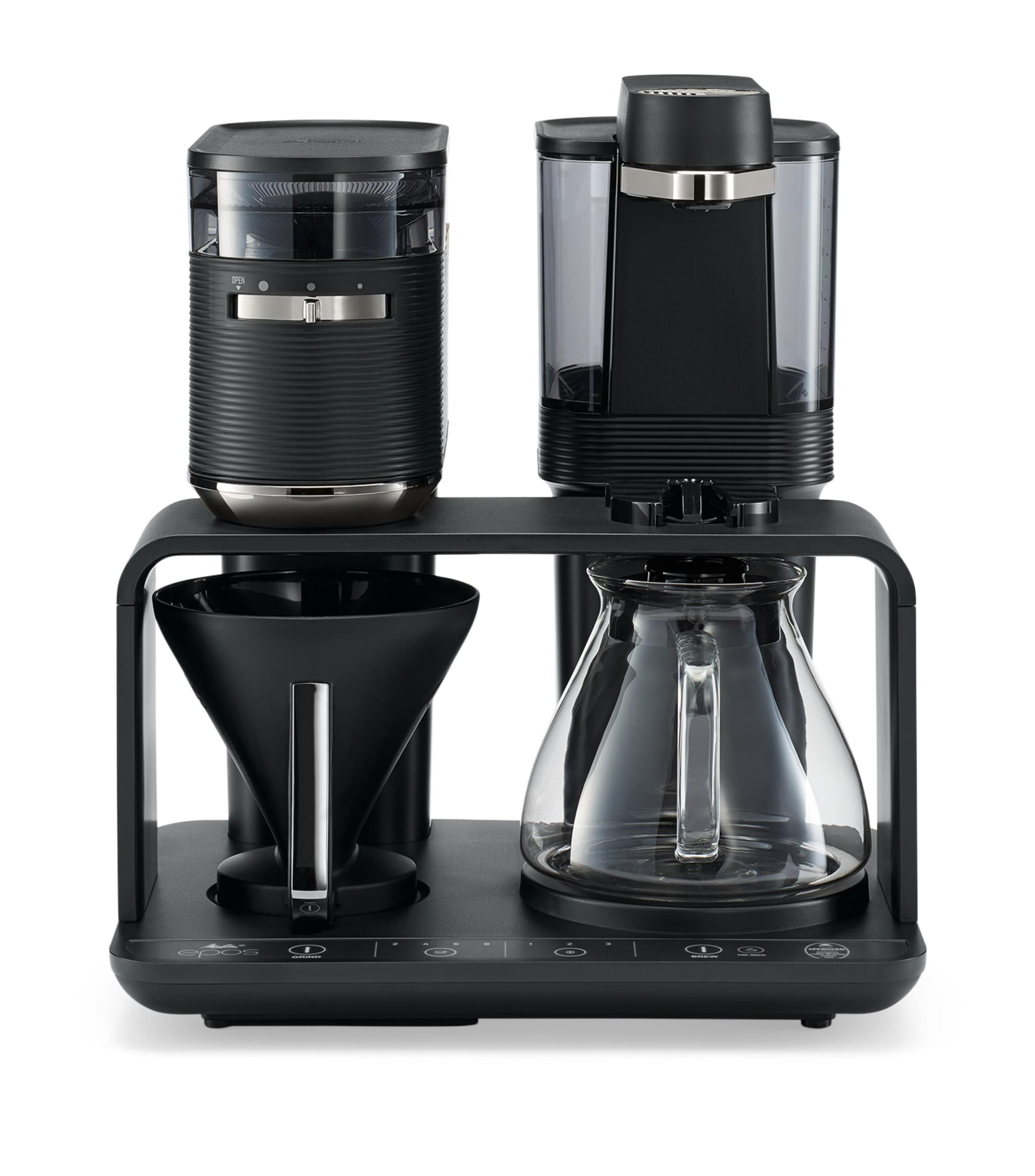 EPOS Chrome Coffee Machine with Grinder CHROME Image 3