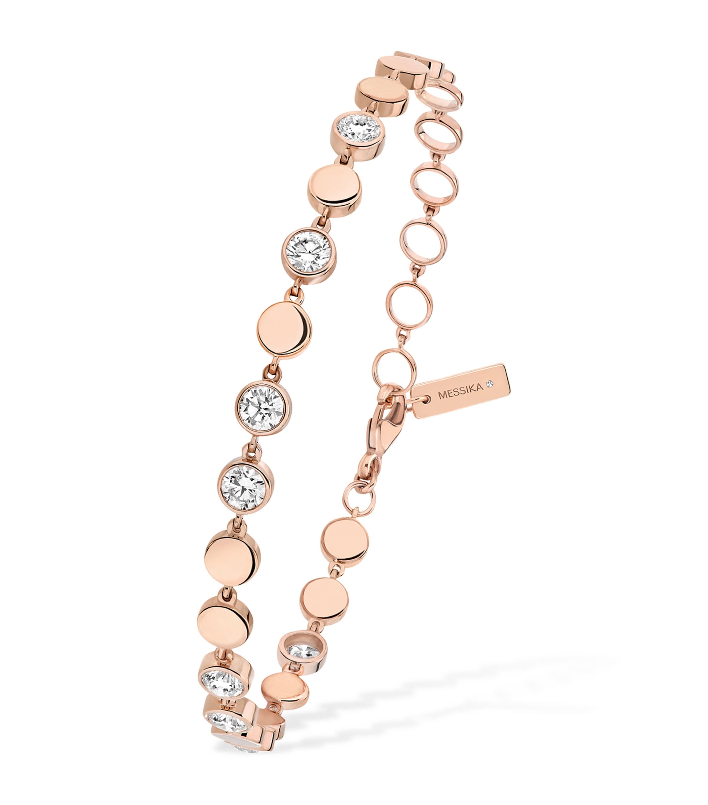Pink Gold and Diamond D-Vibes Bracelet PINK GOLD Image 1